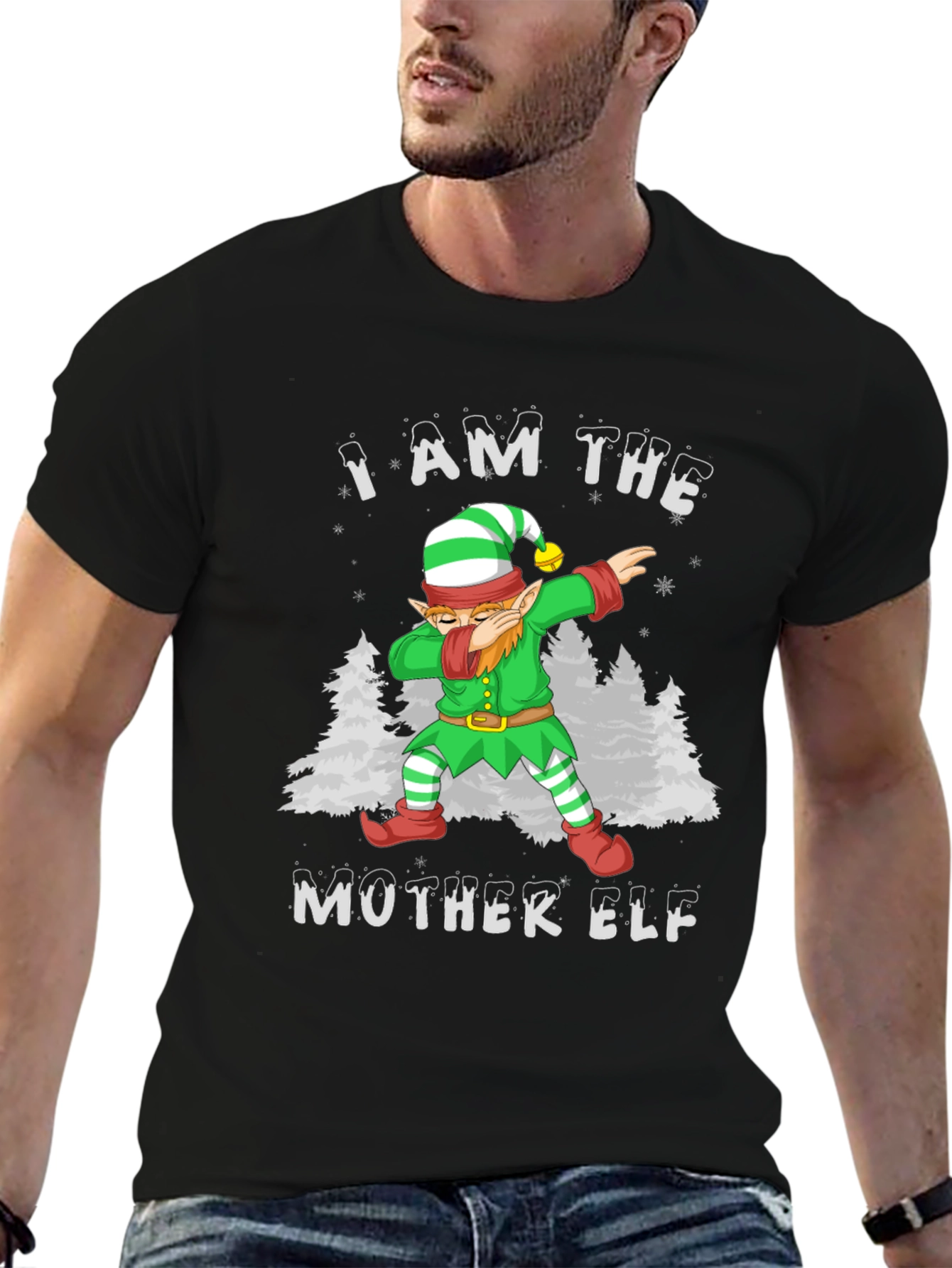 I am the Mother Elf Dabbing Graphic T-Shirt