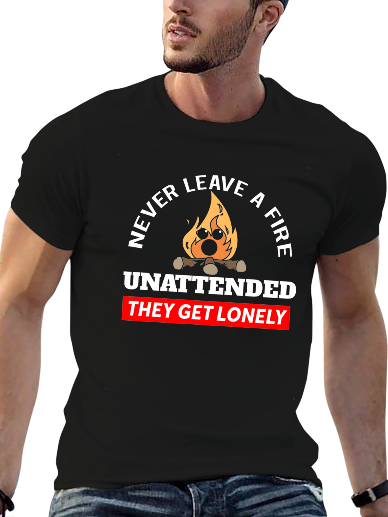 Never Leave a Fire Unattended Graphic Tee