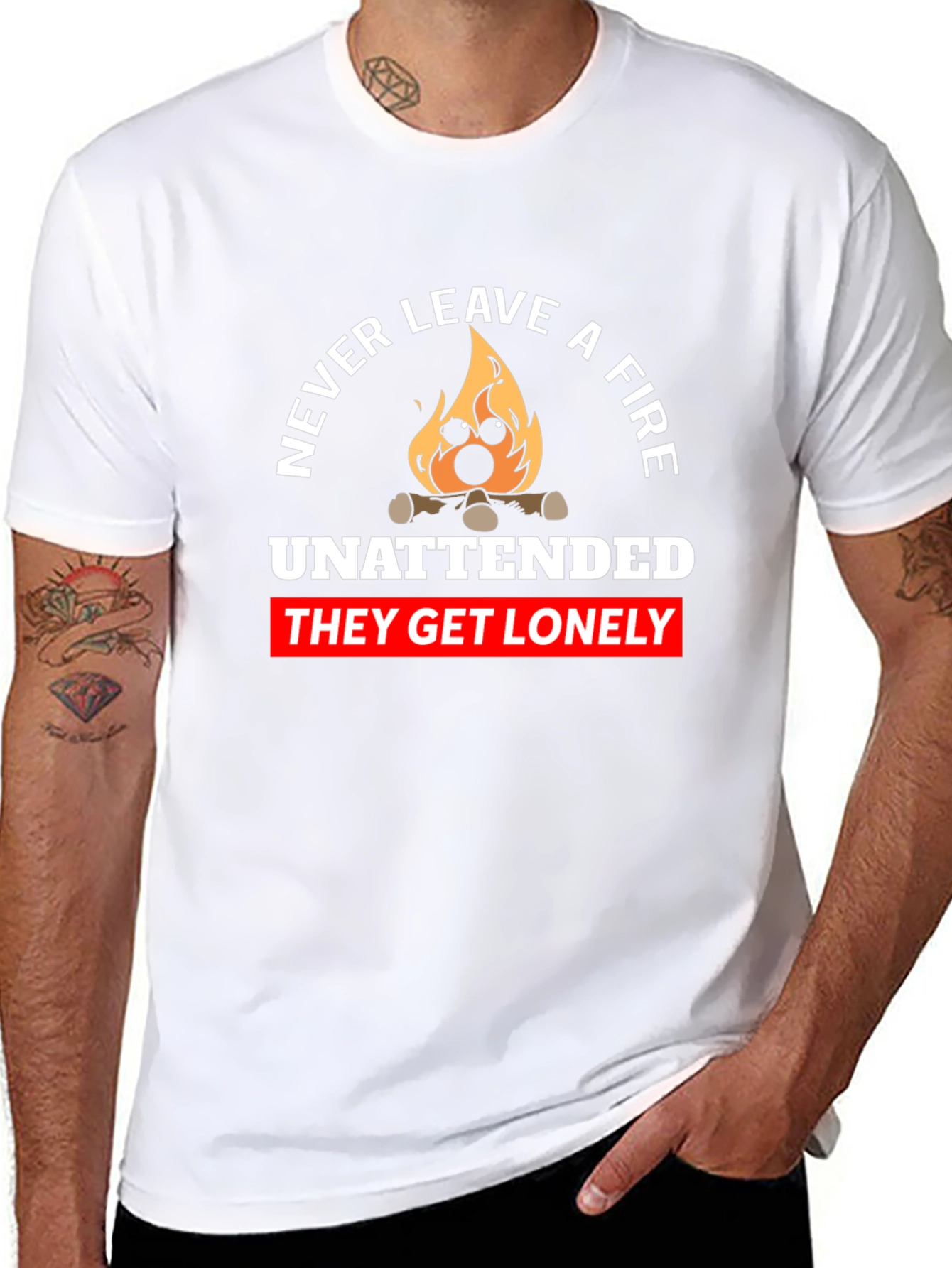 Never Leave a Fire Unattended Graphic Tee
