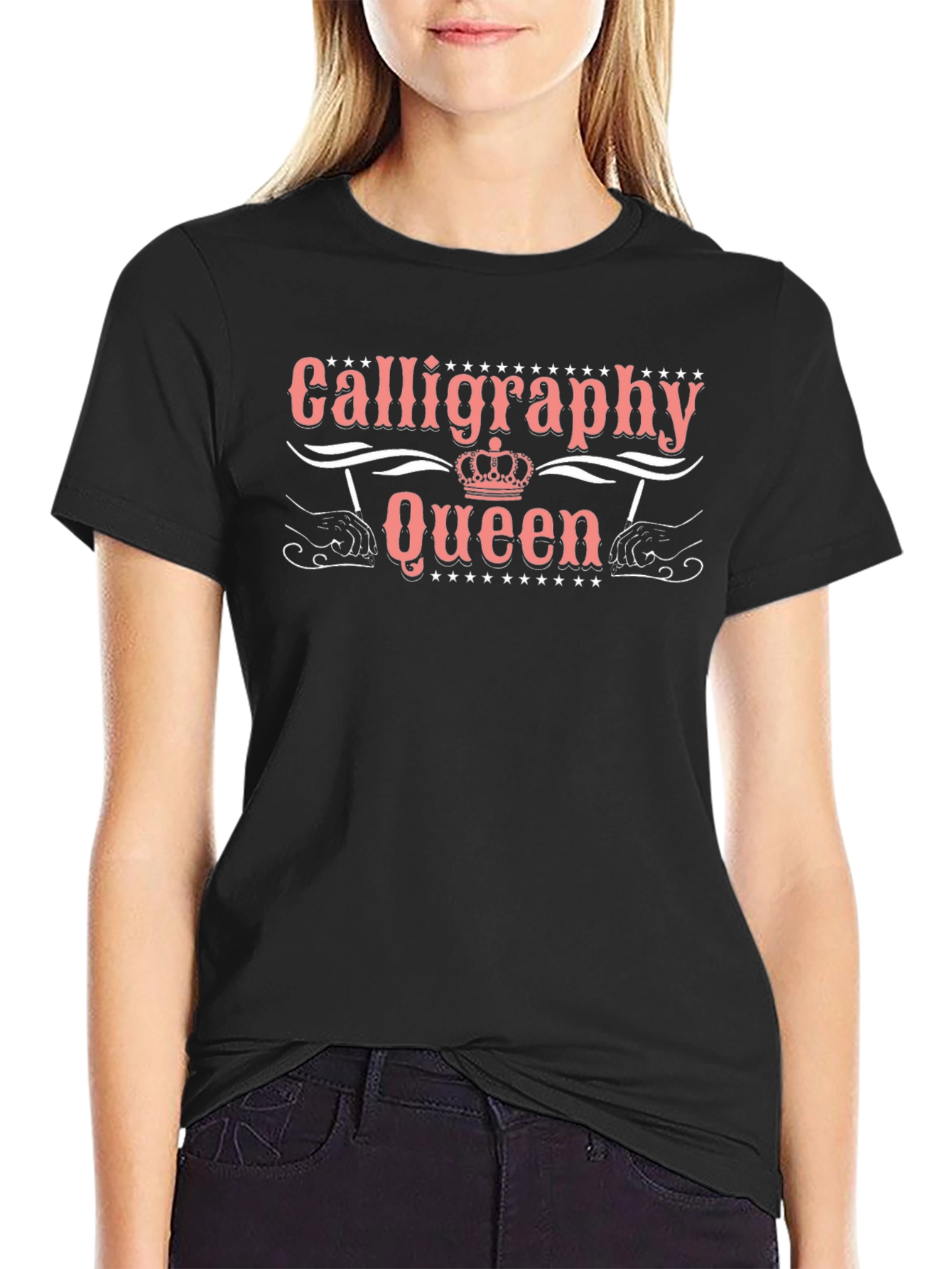 Calligraphy Queen Graphic T-Shirt