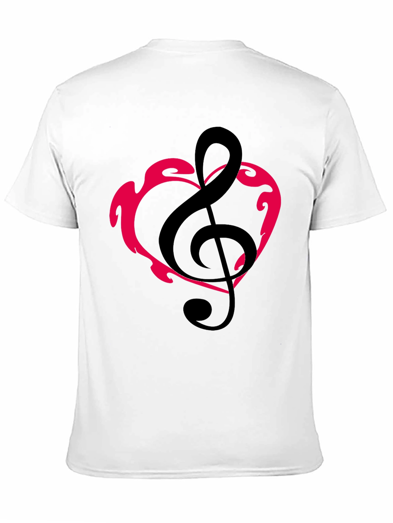 Musical Heartbeat Tee - Black Graphic T-Shirt