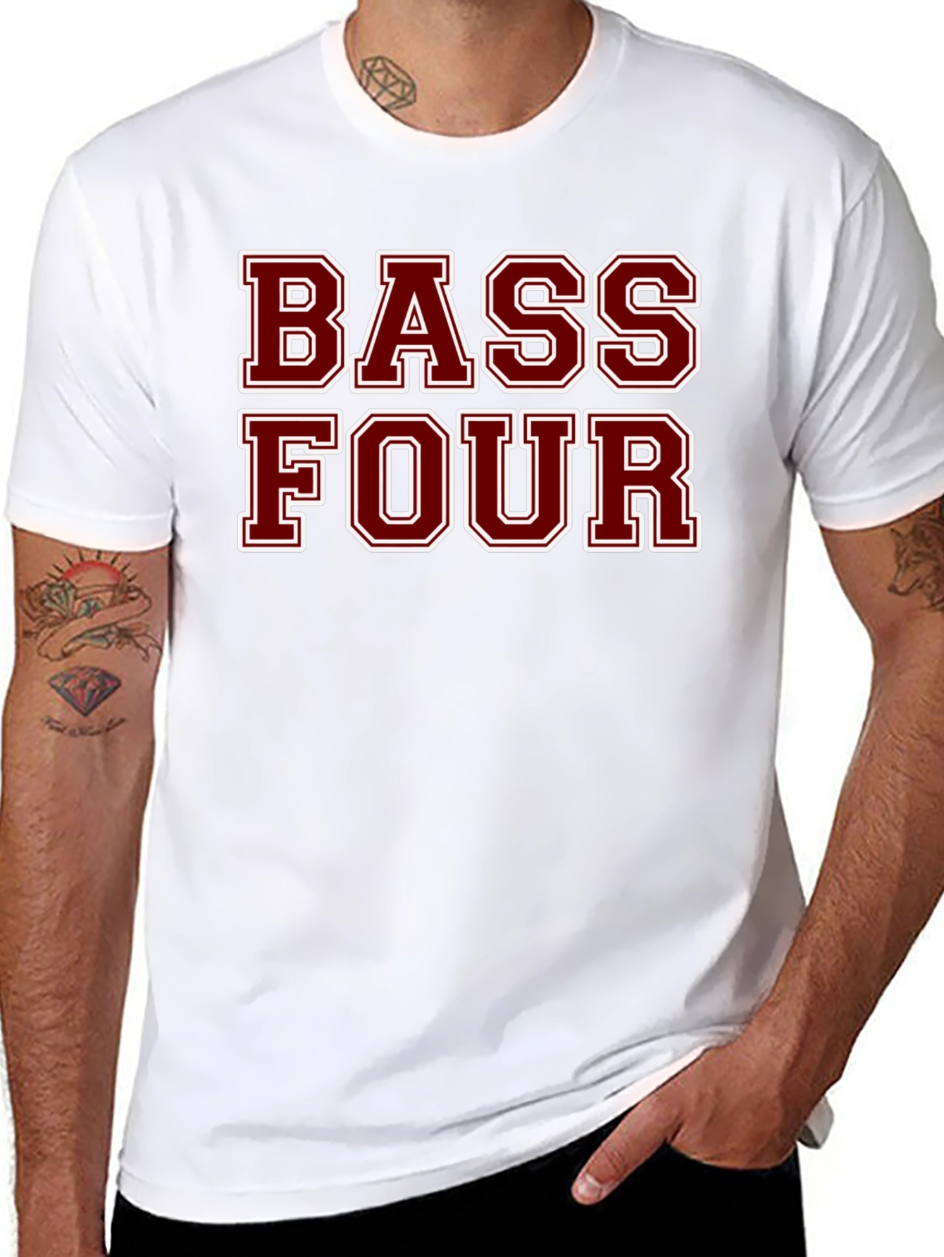 Bass Four T-Shirt - Funny Band Music Tee