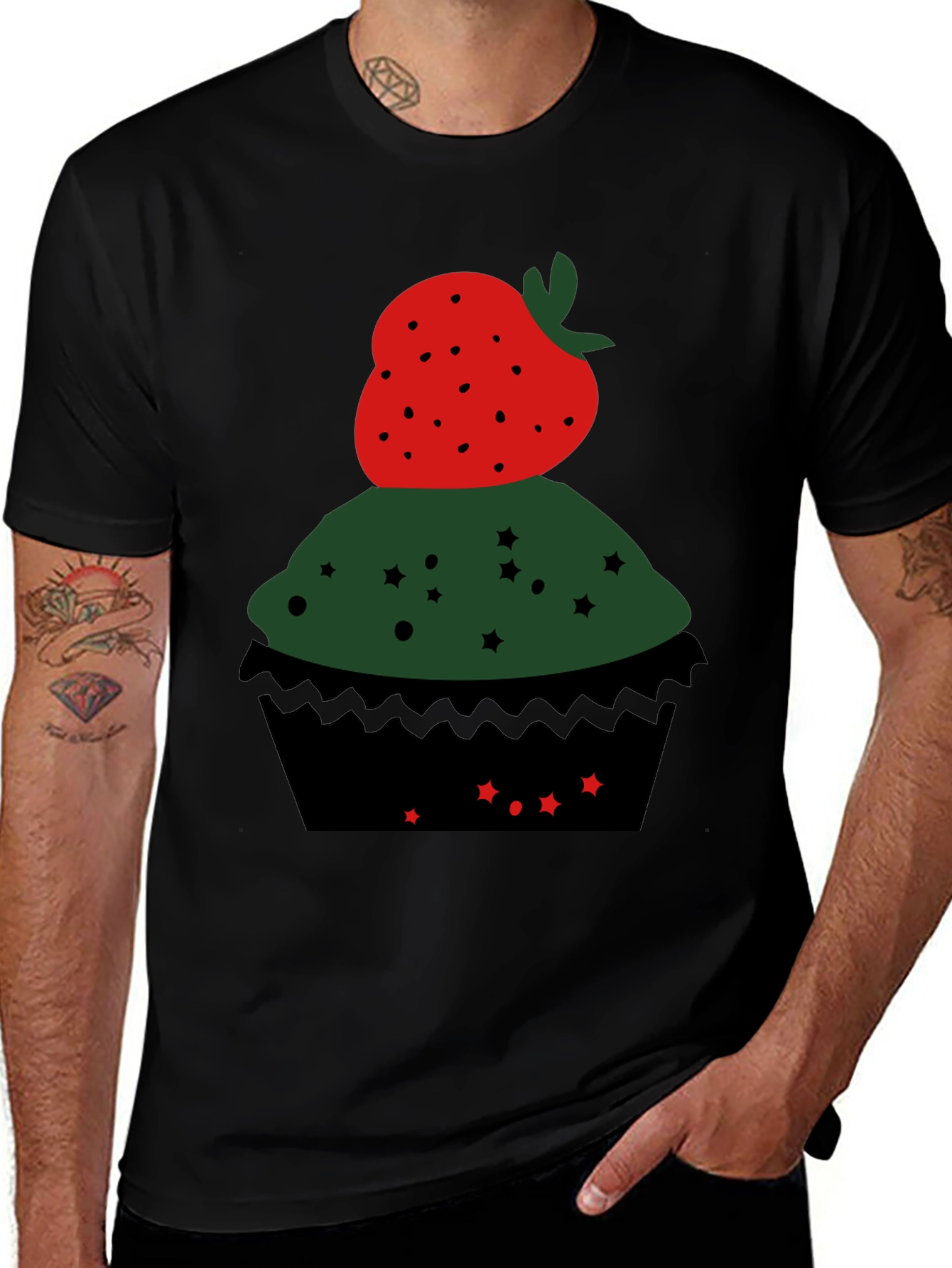 Strawberry Cupcake Graphic Tee