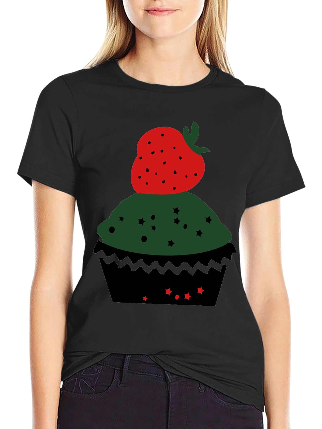 Strawberry Cupcake Graphic Tee