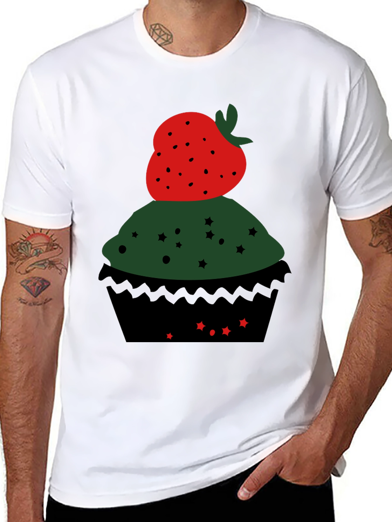 Strawberry Cupcake Graphic Tee
