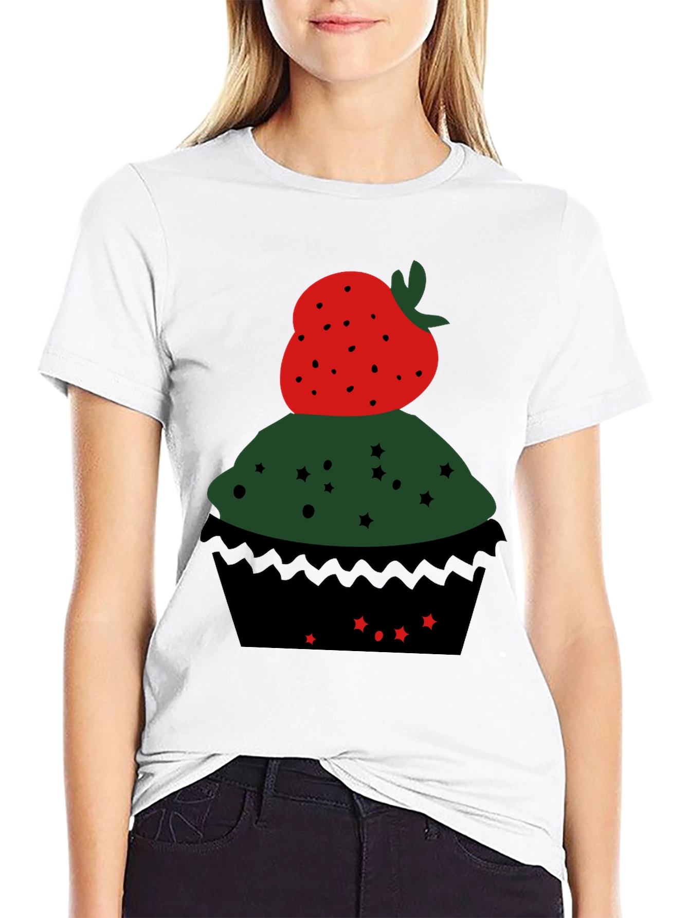 Strawberry Cupcake Graphic Tee