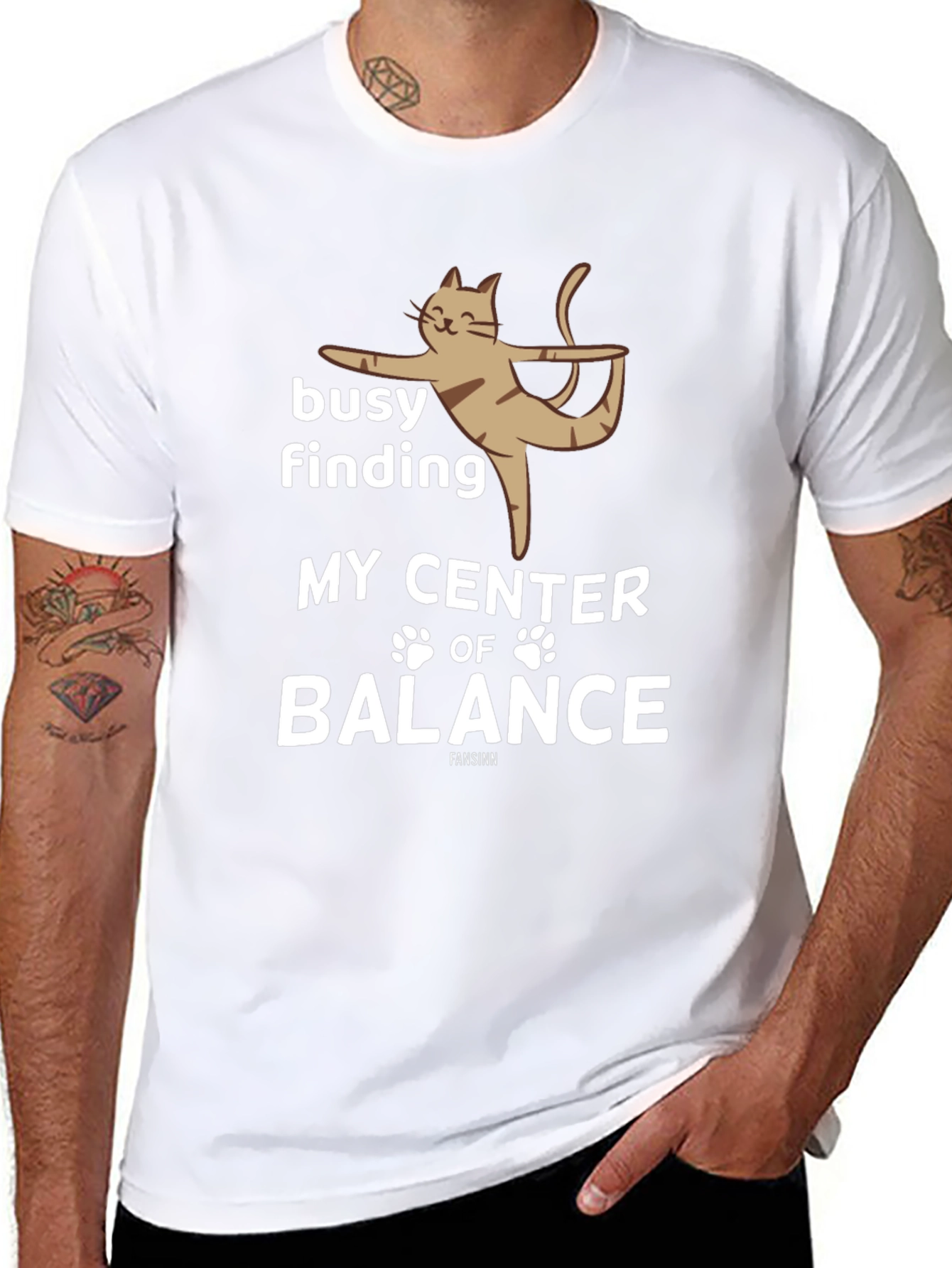 Yoga Cat T-Shirt - Find Your Center