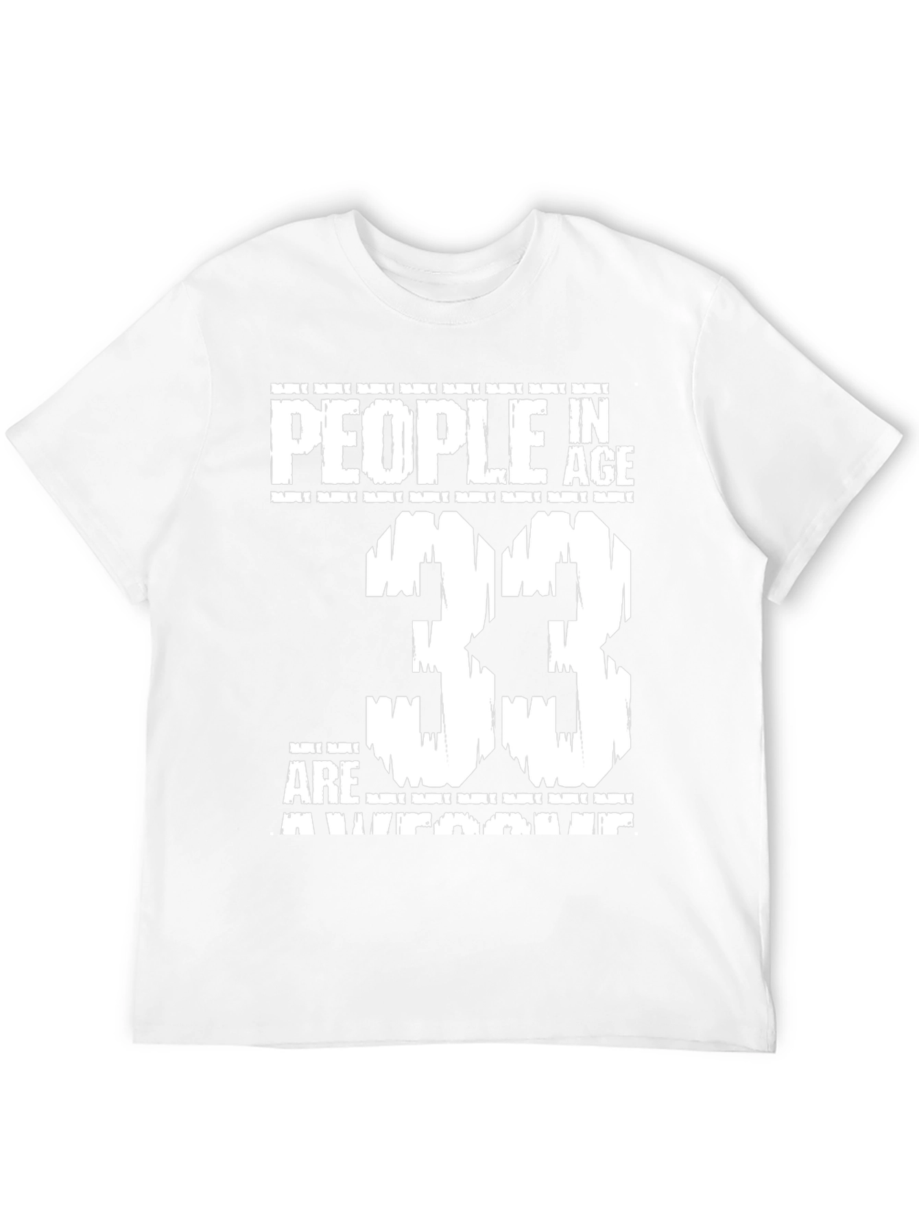 Awesome 33 Year Olds Black T-Shirt