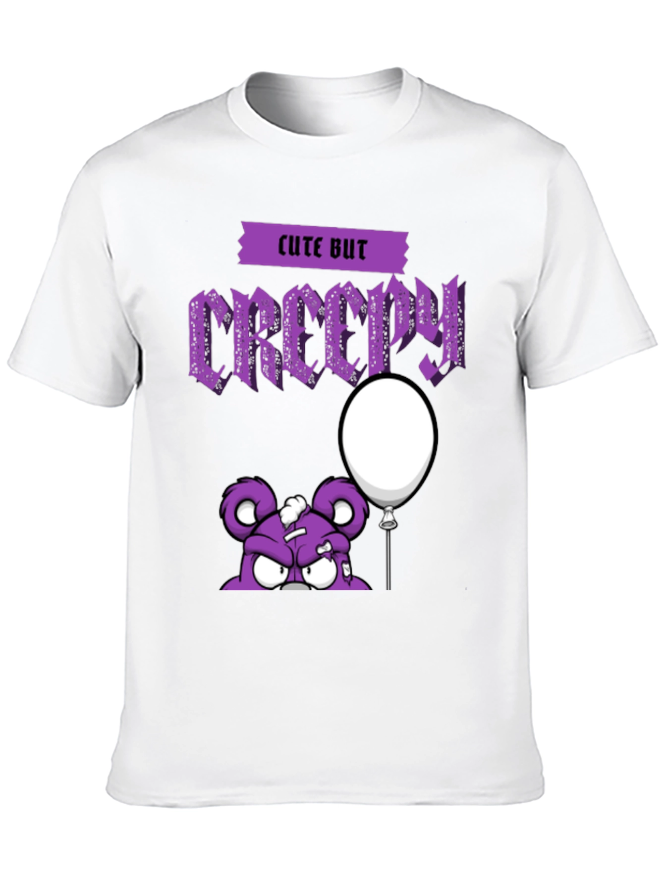 Cute But Creepy Cartoon Graphic T-Shirt