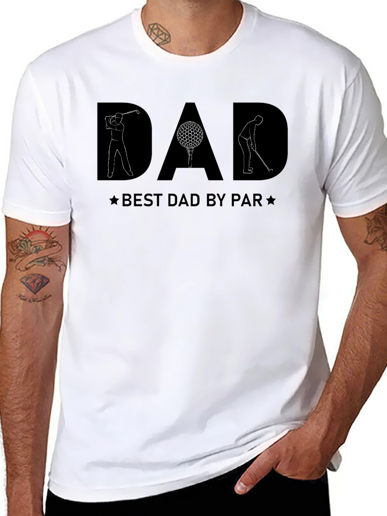 Best Dad by Par T-Shirt - Golf Lovers Tee