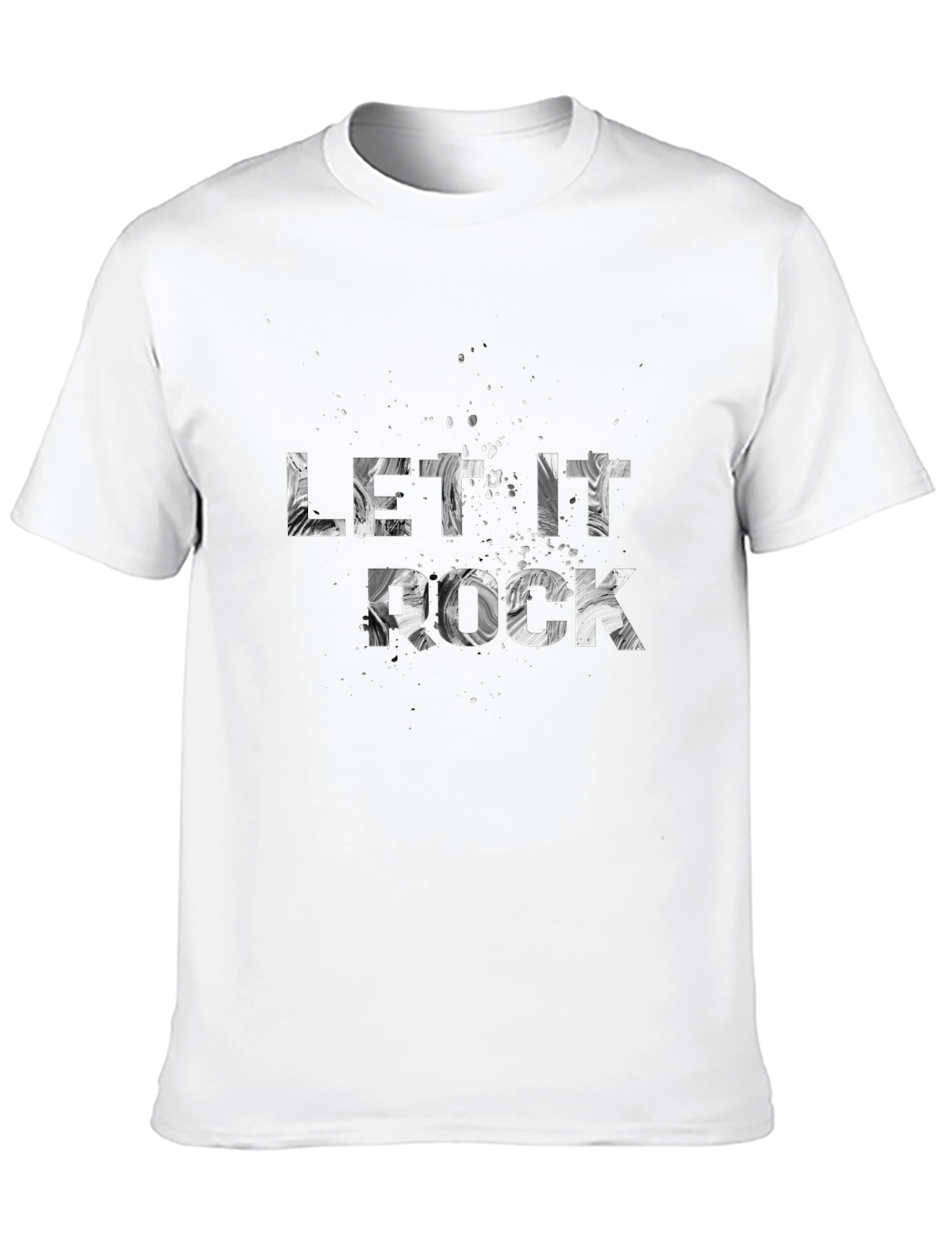 Let It Rock T-Shirt - Black Crew Neck Tee