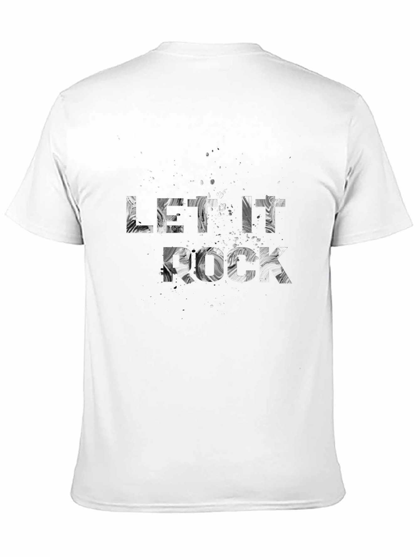 Let It Rock T-Shirt - Black Crew Neck Tee
