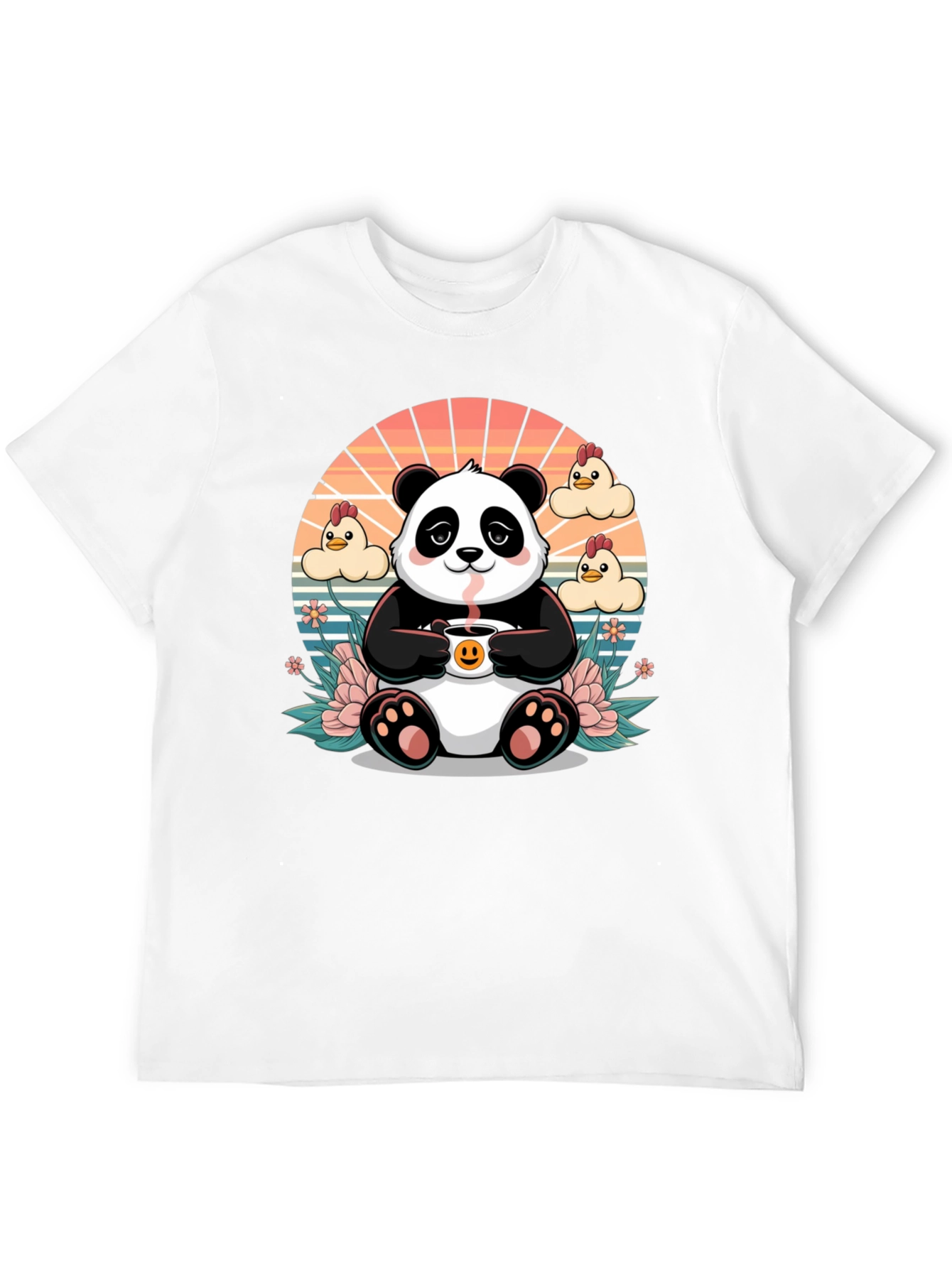 Panda Coffee T-Shirt - Cute Graphic Tee
