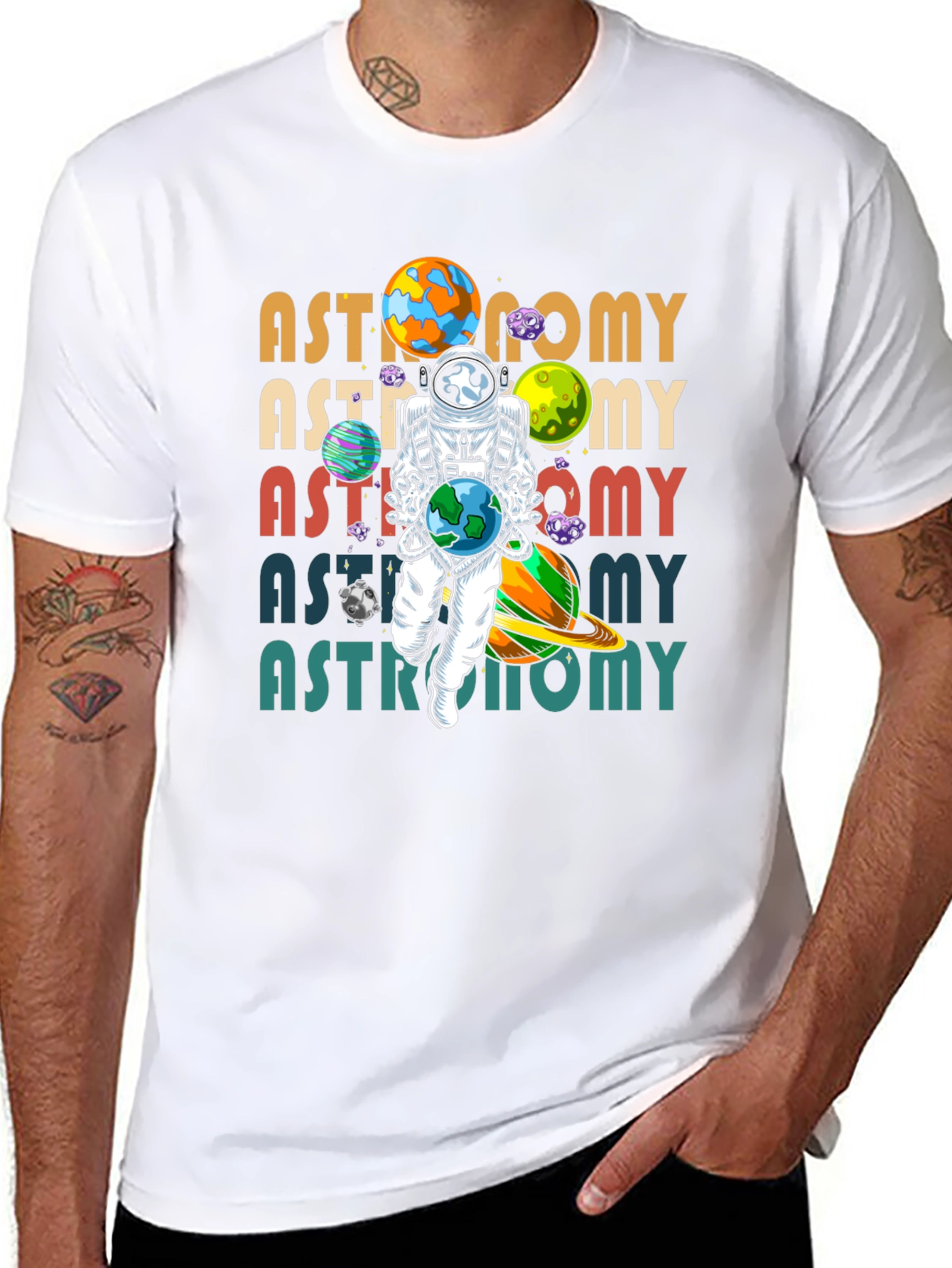 Astronomy T-Shirt - Space Astronaut Design