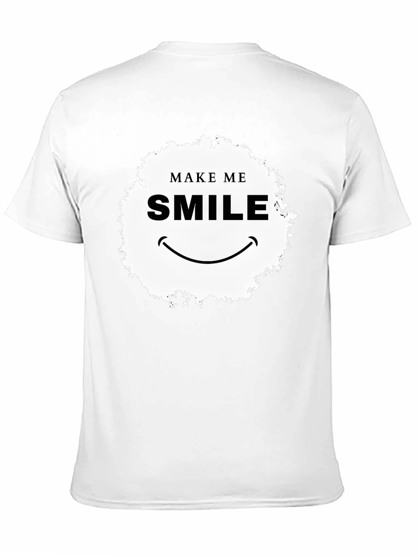 Make Me Smile Graphic T-Shirt - Black