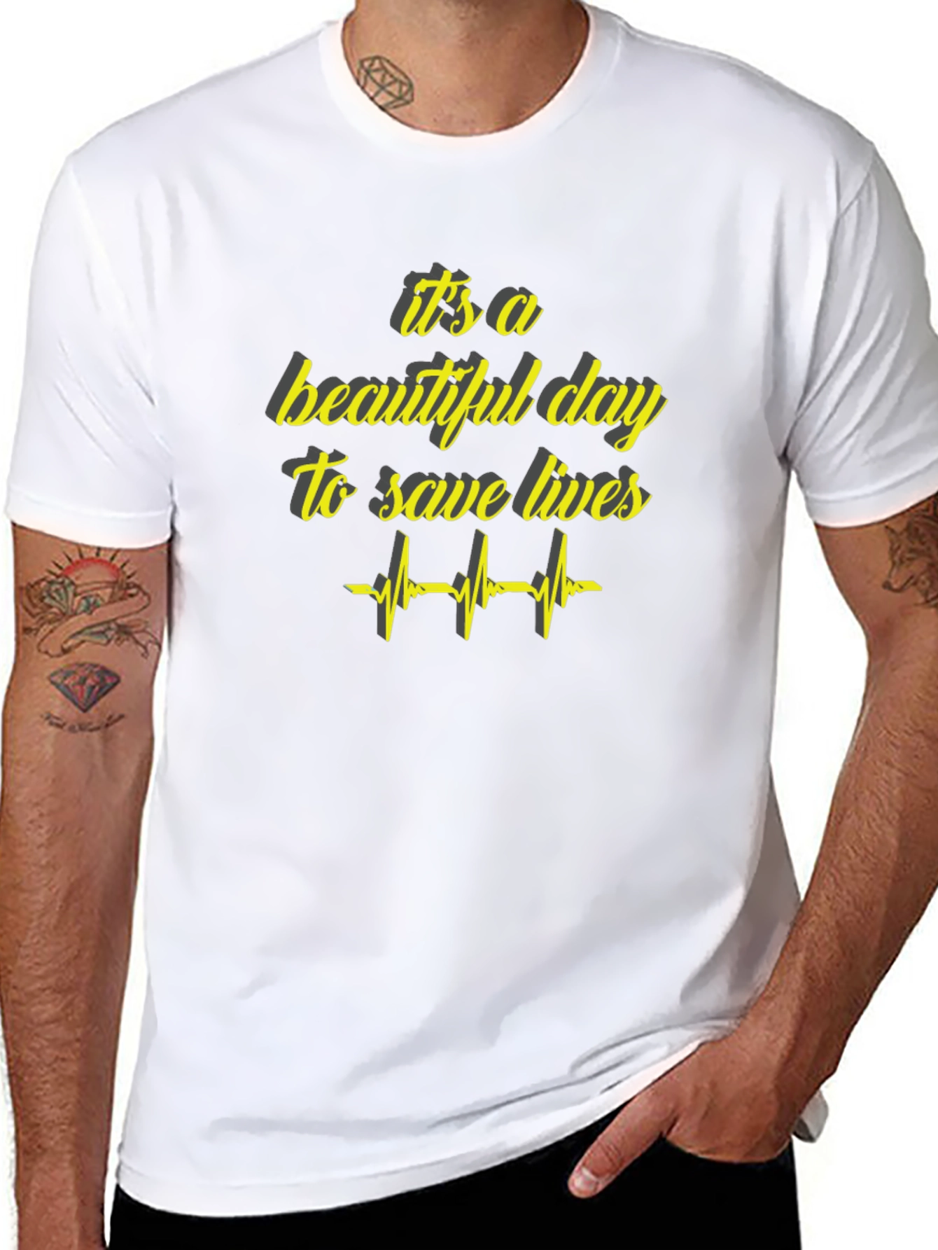 Its A Beautiful Day To Save Lives Graphic Tee