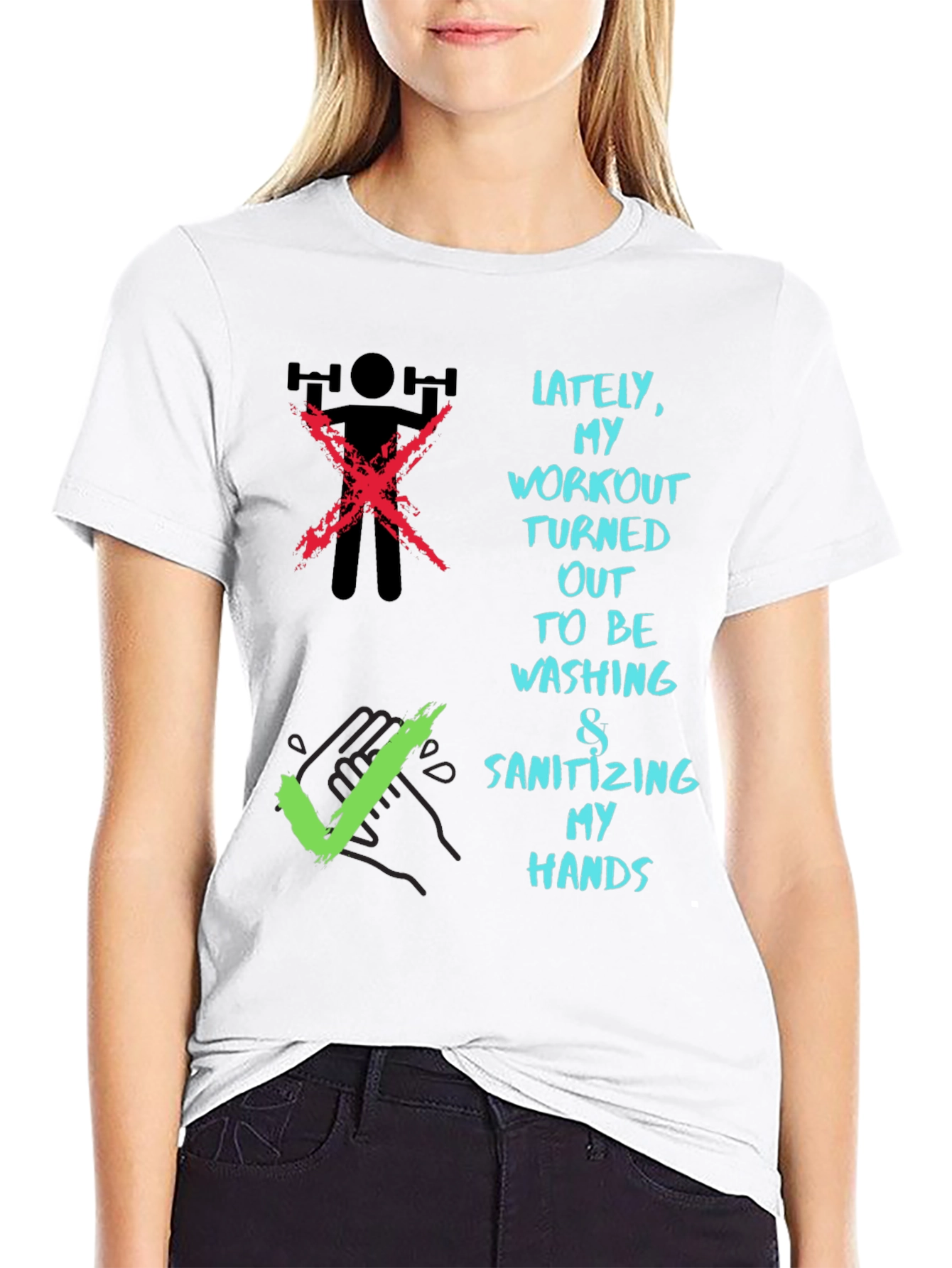 Workout Alternative Tee - Wash Your Hands T-Shirt