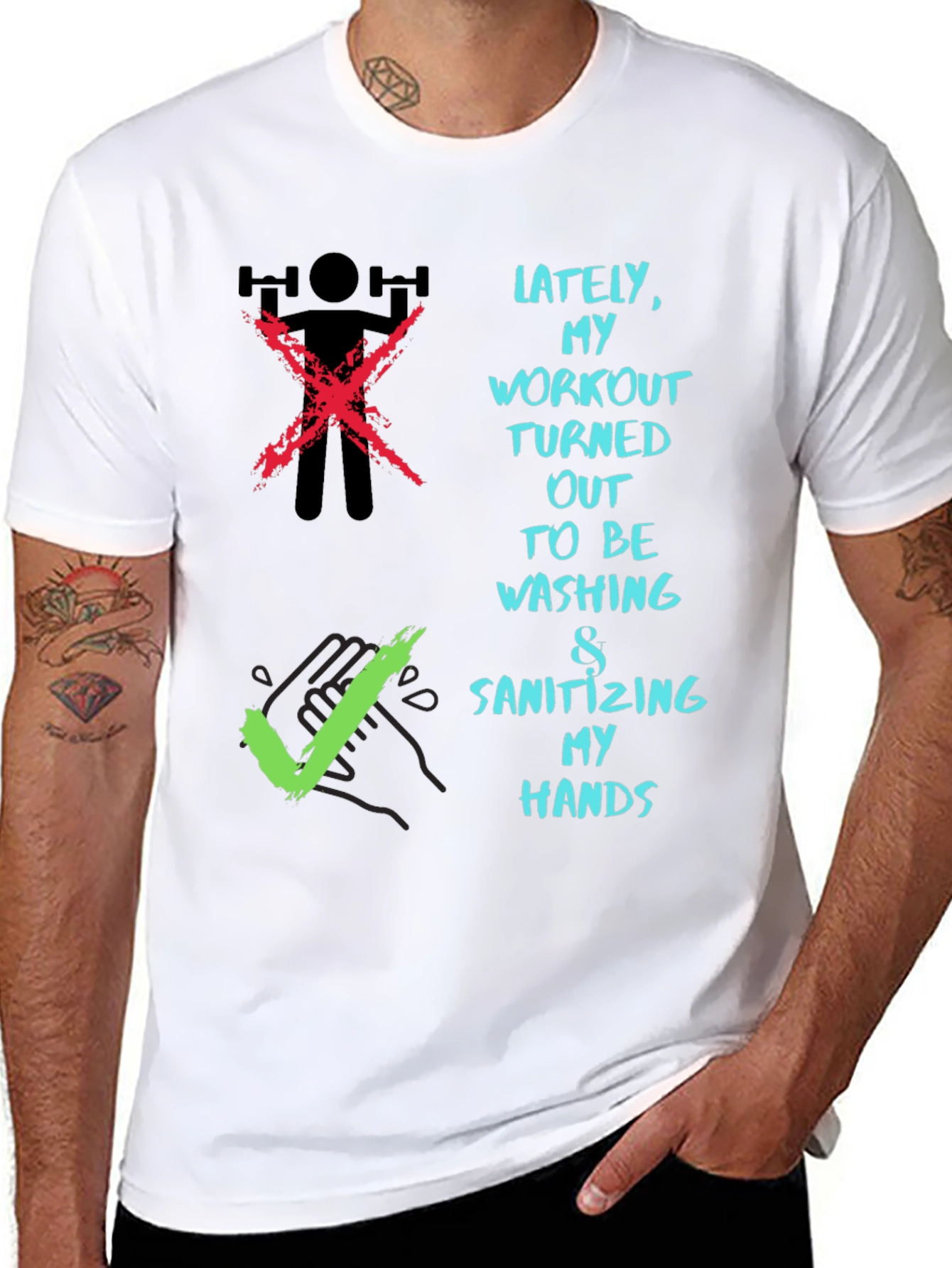 Workout Alternative Tee - Wash Your Hands T-Shirt
