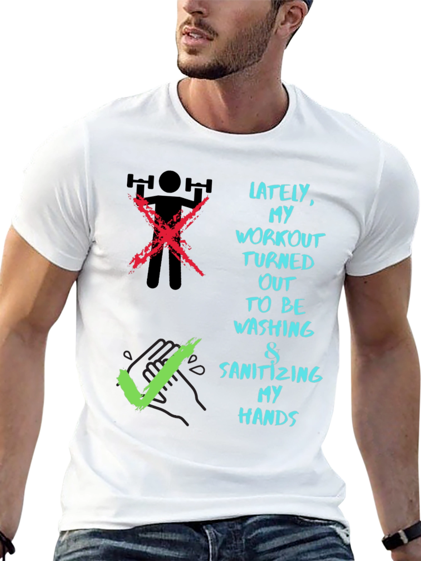 Workout Alternative Tee - Wash Your Hands T-Shirt
