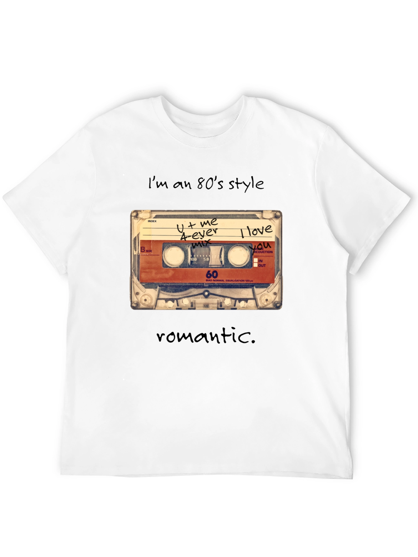 80s Style Cassette Tape Graphic Tee