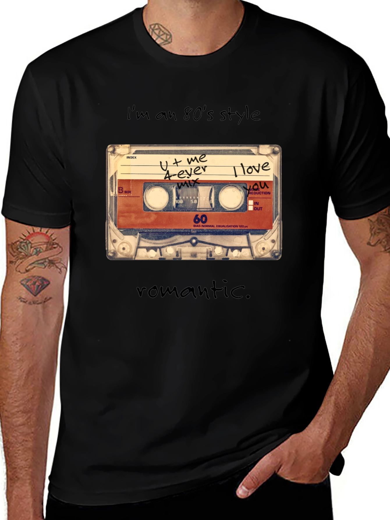 80s Style Cassette Tape Graphic Tee