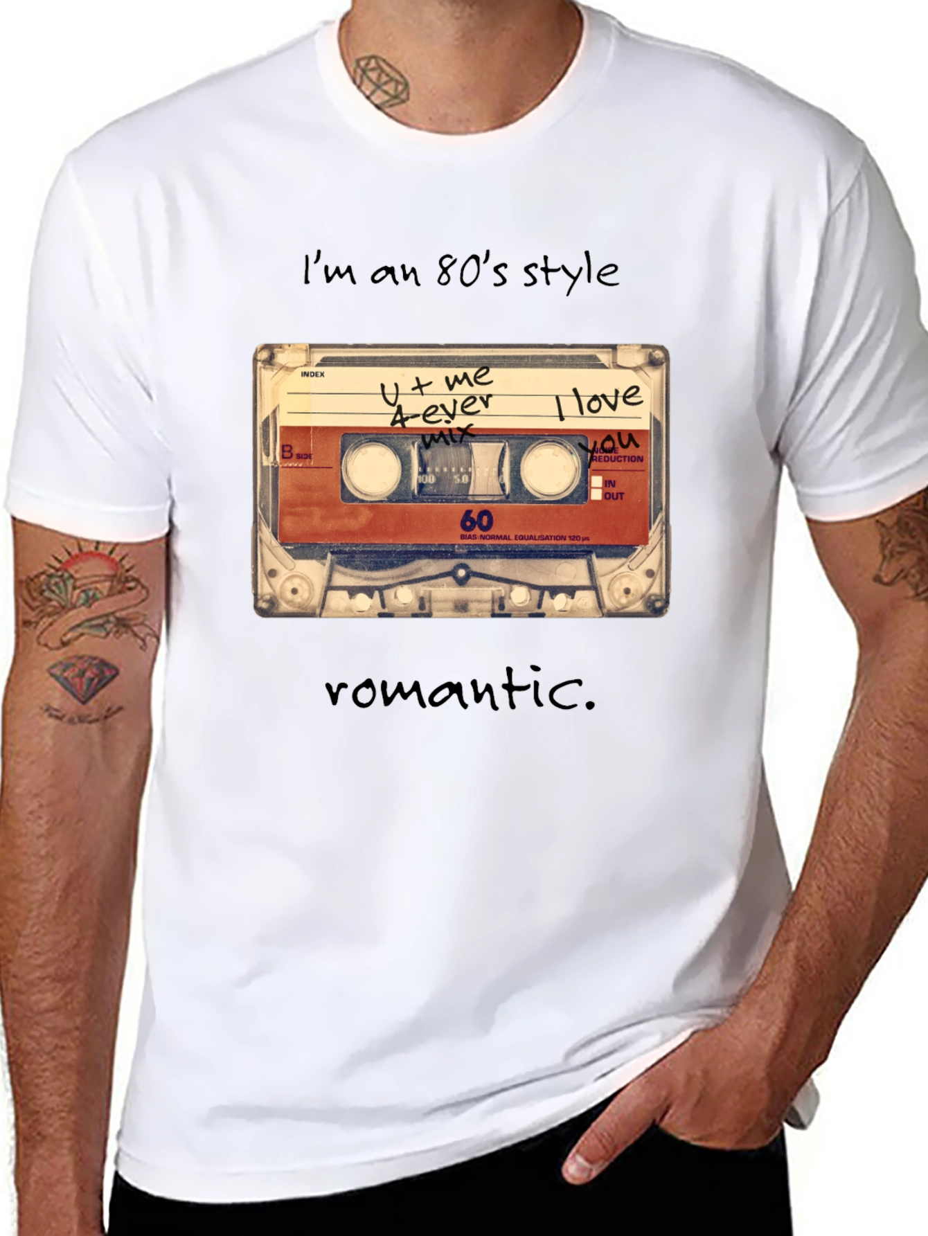 80s Style Cassette Tape Graphic Tee