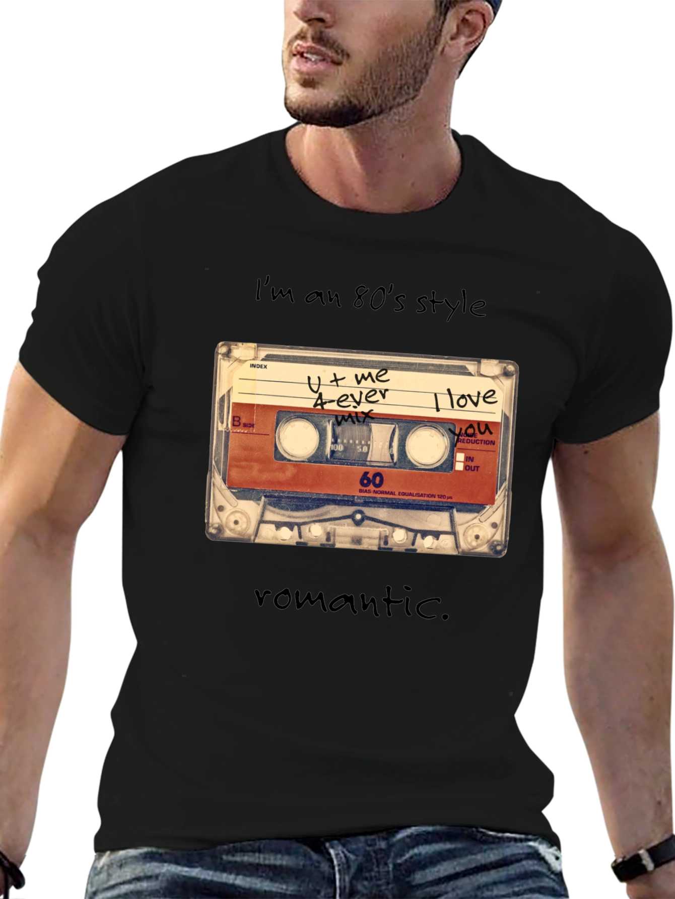 80s Style Cassette Tape Graphic Tee