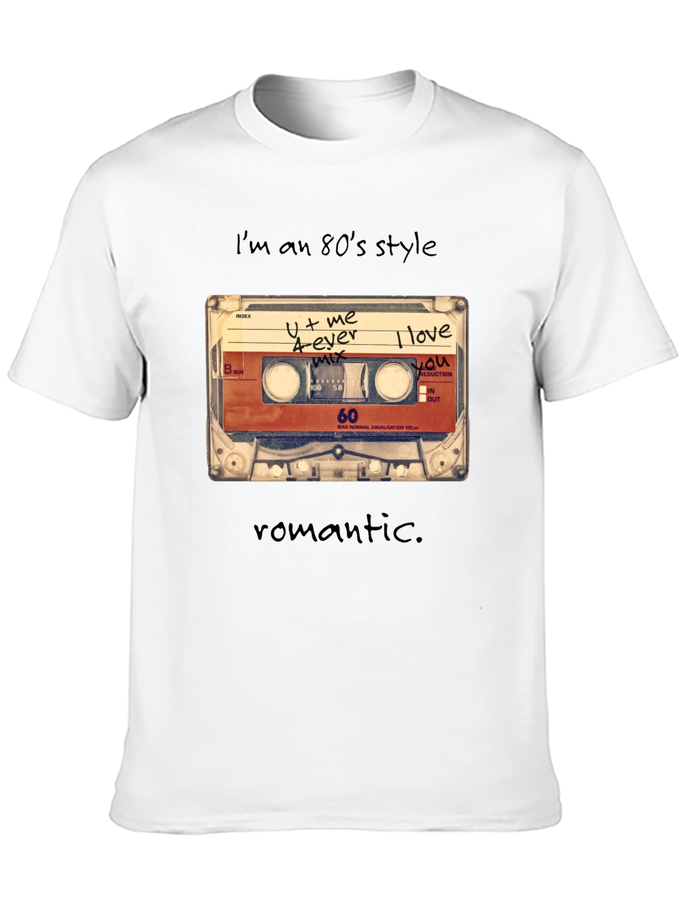 80s Style Cassette Tape Graphic Tee