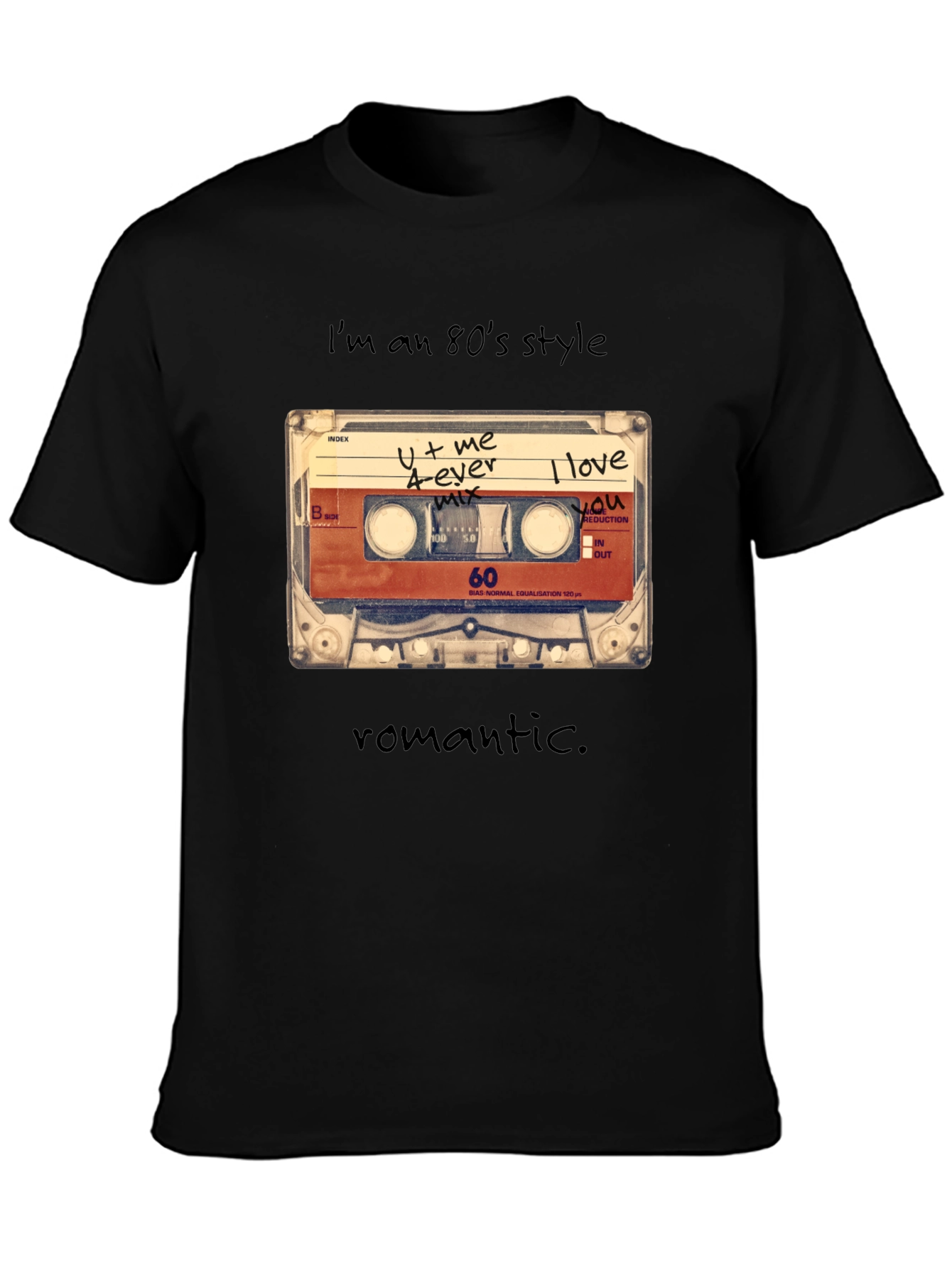 80s Style Cassette Tape Graphic Tee