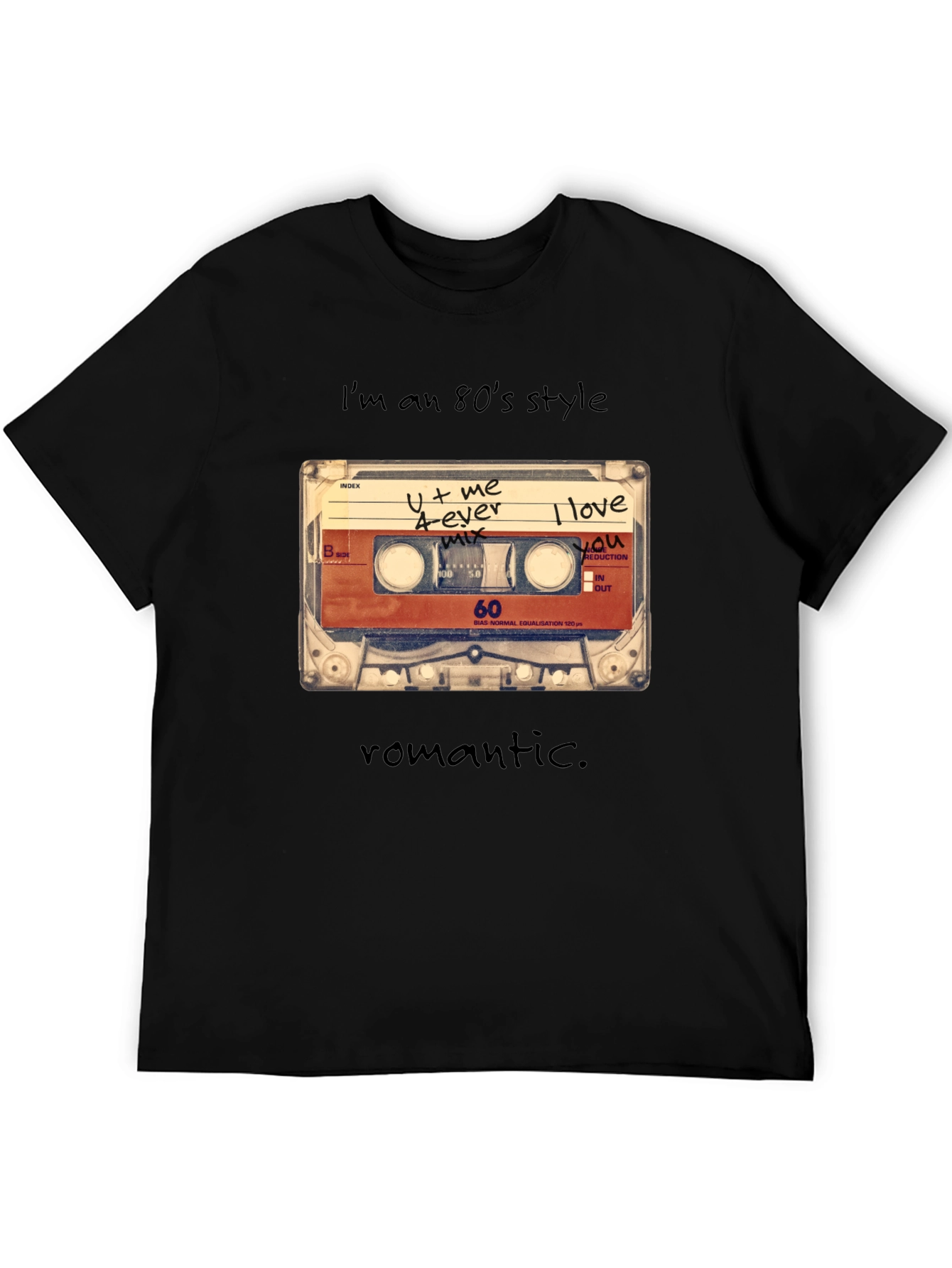 80s Style Cassette Tape Graphic Tee