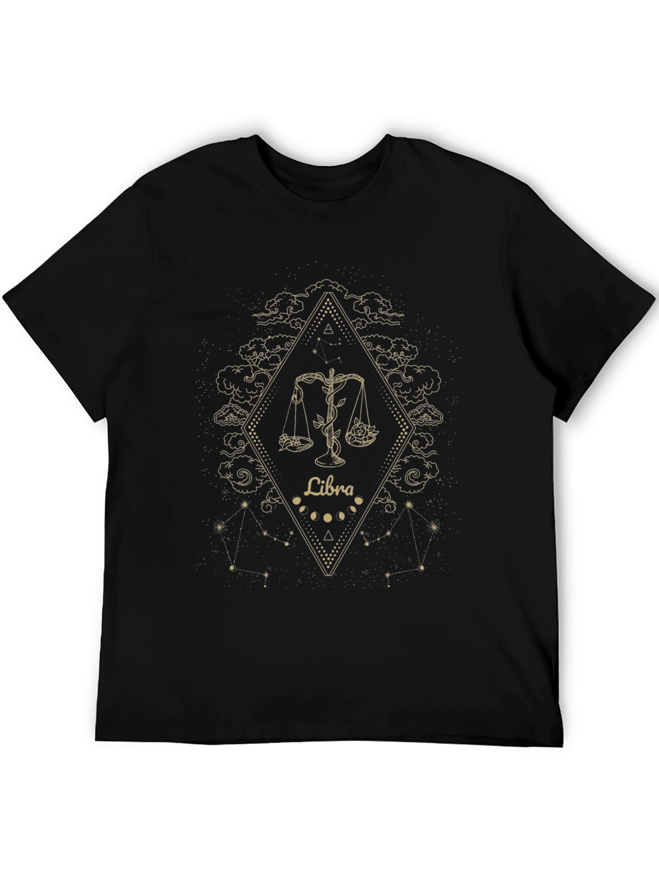 Libra Zodiac Graphic Tee - Celestial Astrology Design