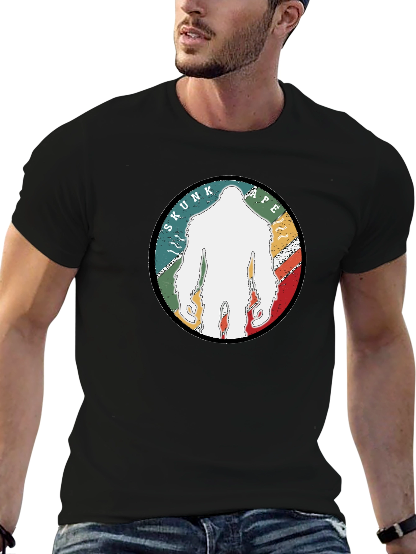 Skunk Ape Graphic Tee - Cryptozoology Bigfoot T-Shirt