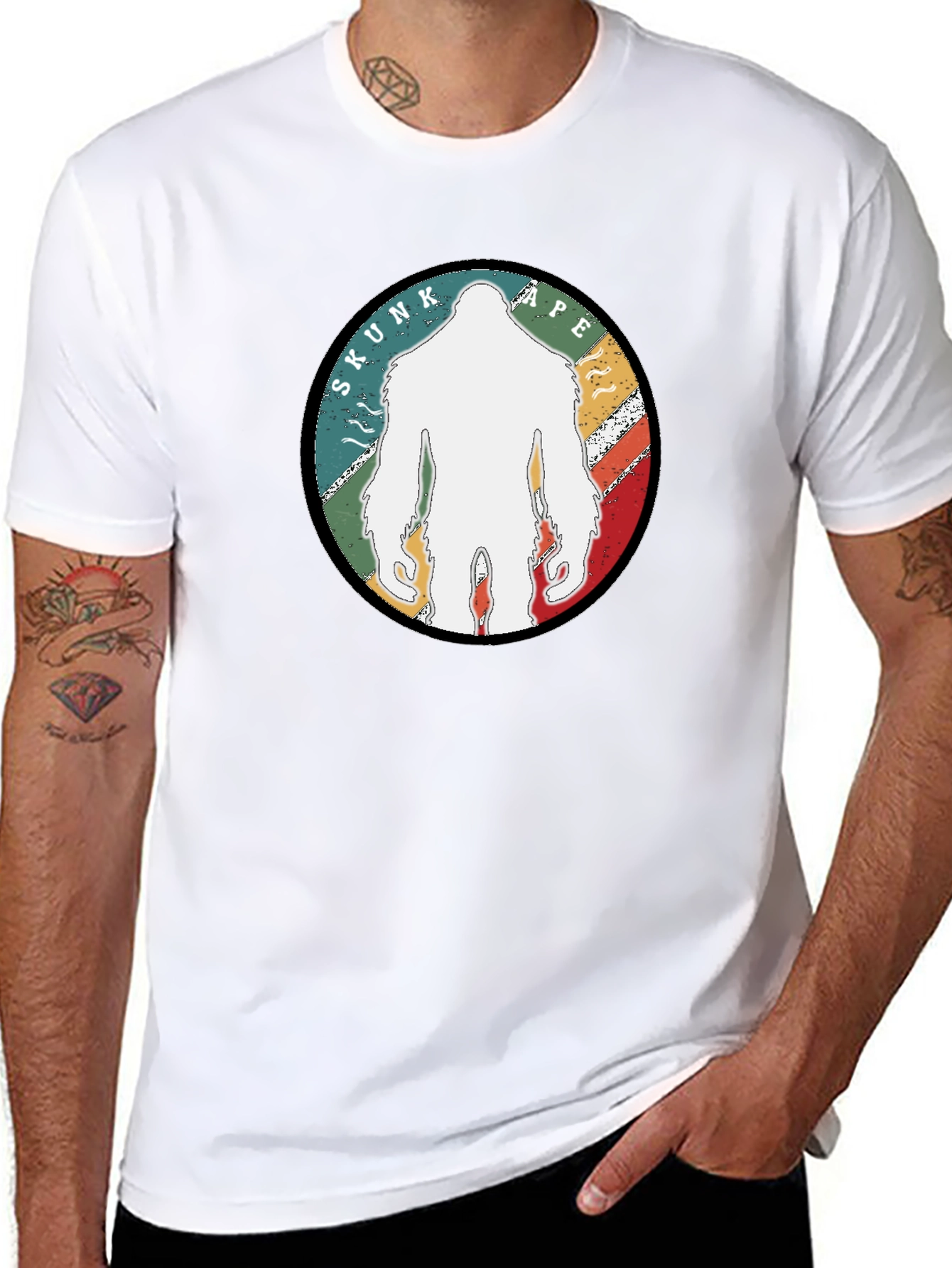 Skunk Ape Graphic Tee - Cryptozoology Bigfoot T-Shirt