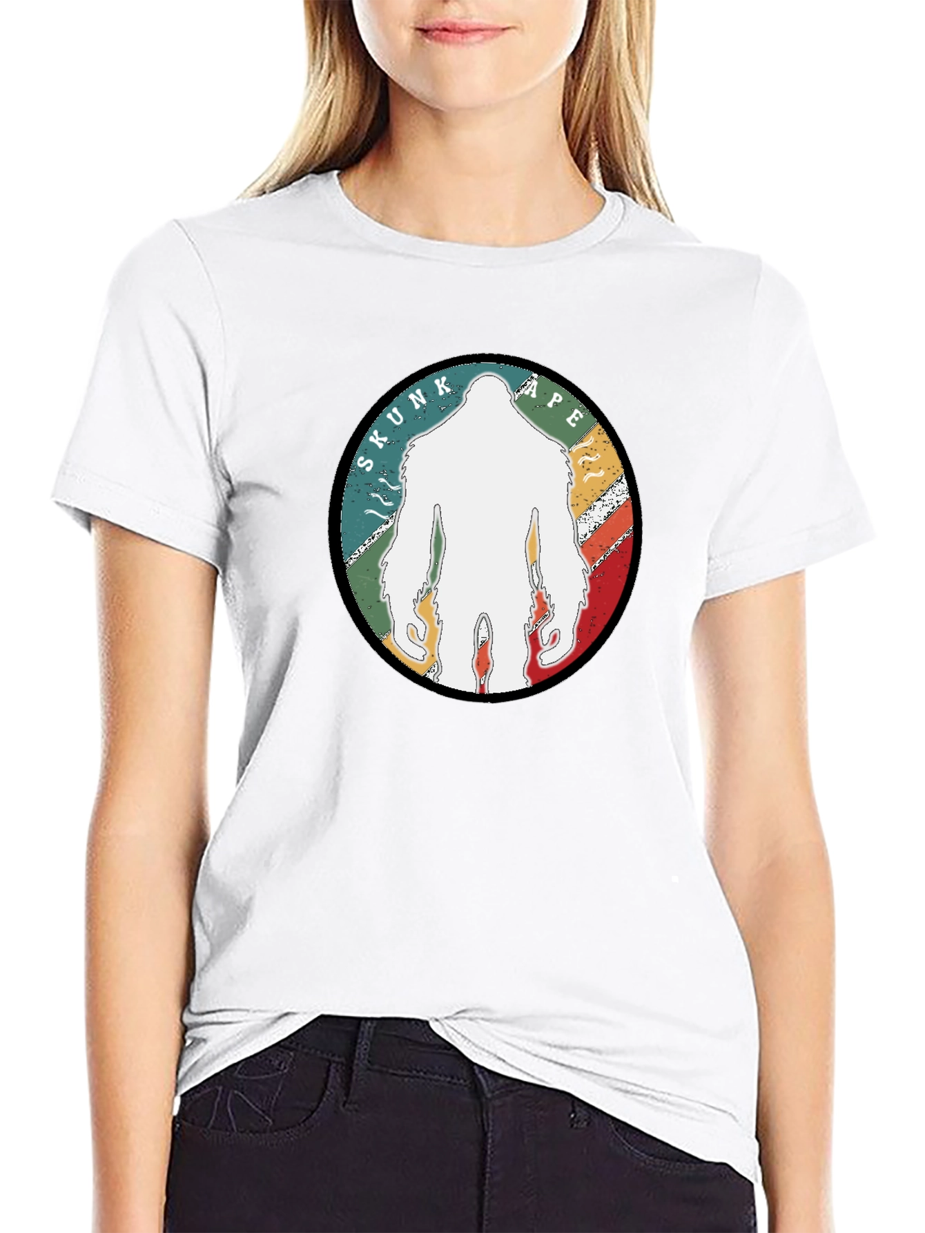 Skunk Ape Graphic Tee - Cryptozoology Bigfoot T-Shirt