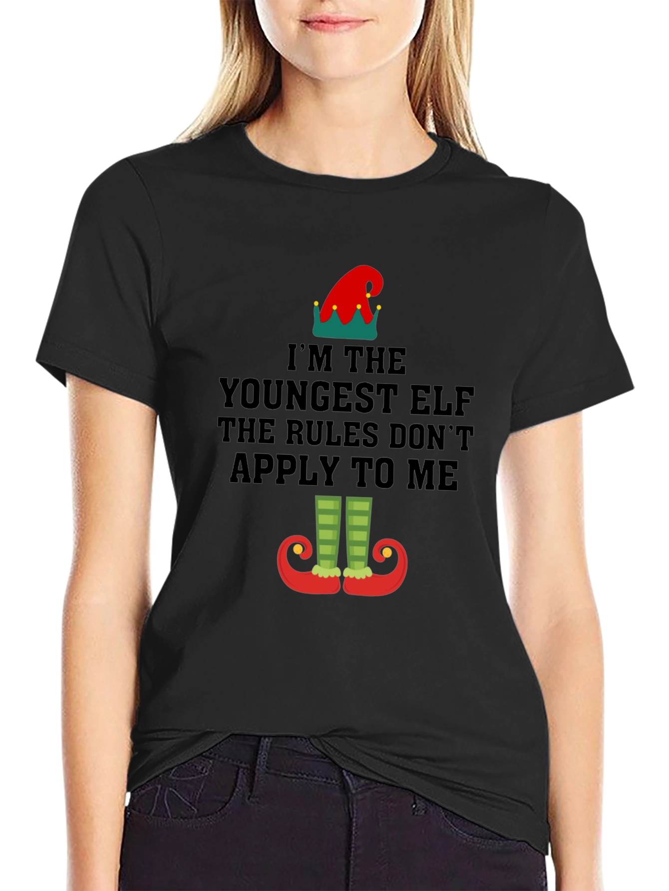 Youngest Elf T-Shirt - Christmas Holiday Tee