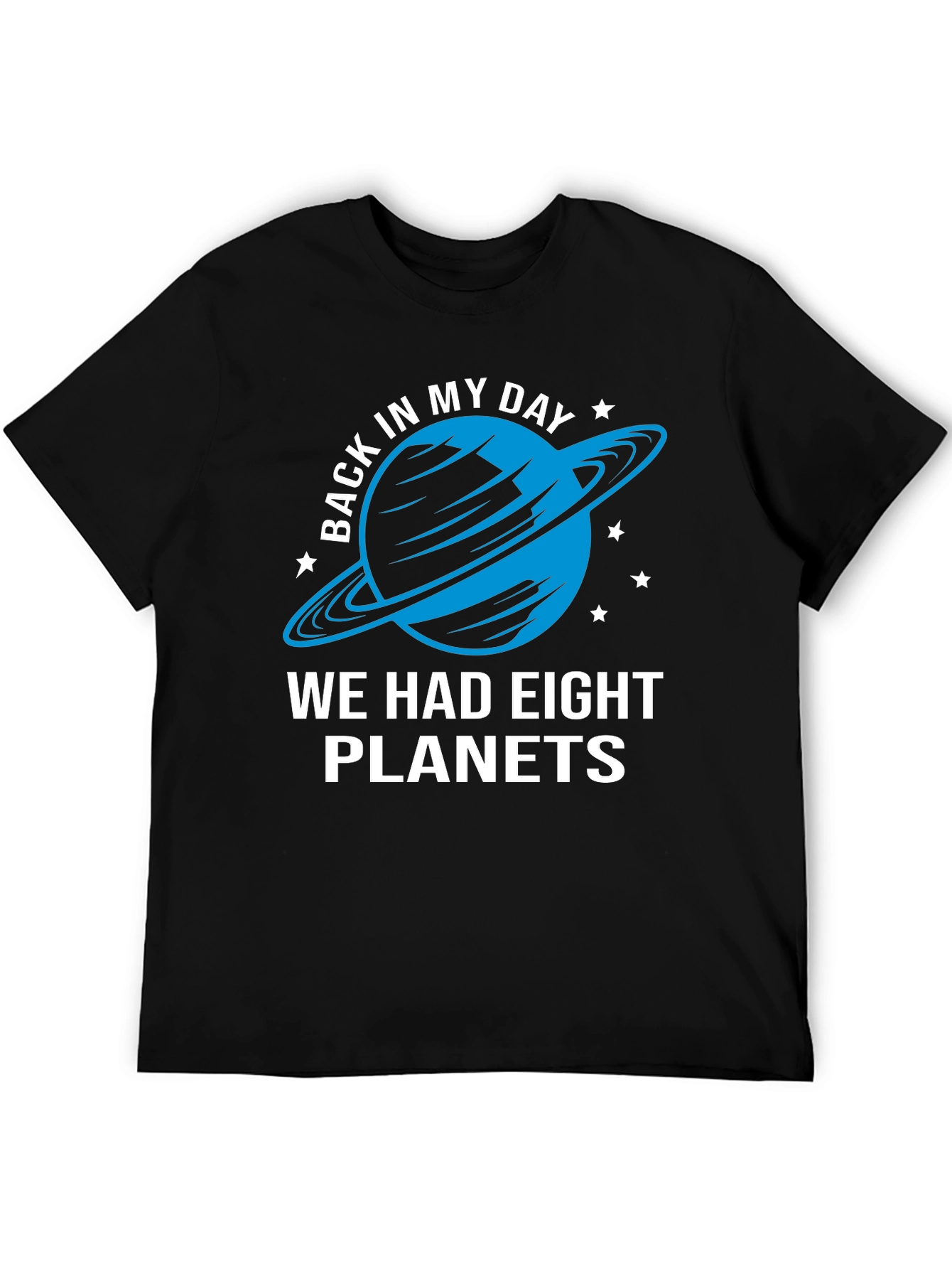 Eight Planets Graphic Tee - Retro Astronomy Shirt