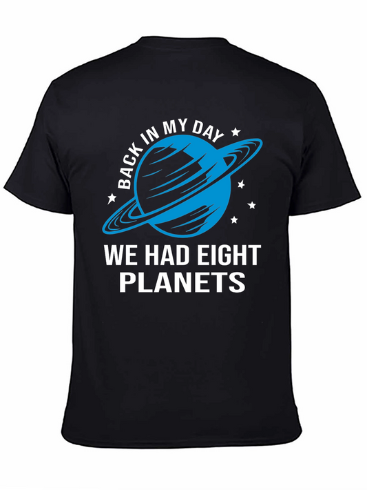 Eight Planets Graphic Tee - Retro Astronomy Shirt