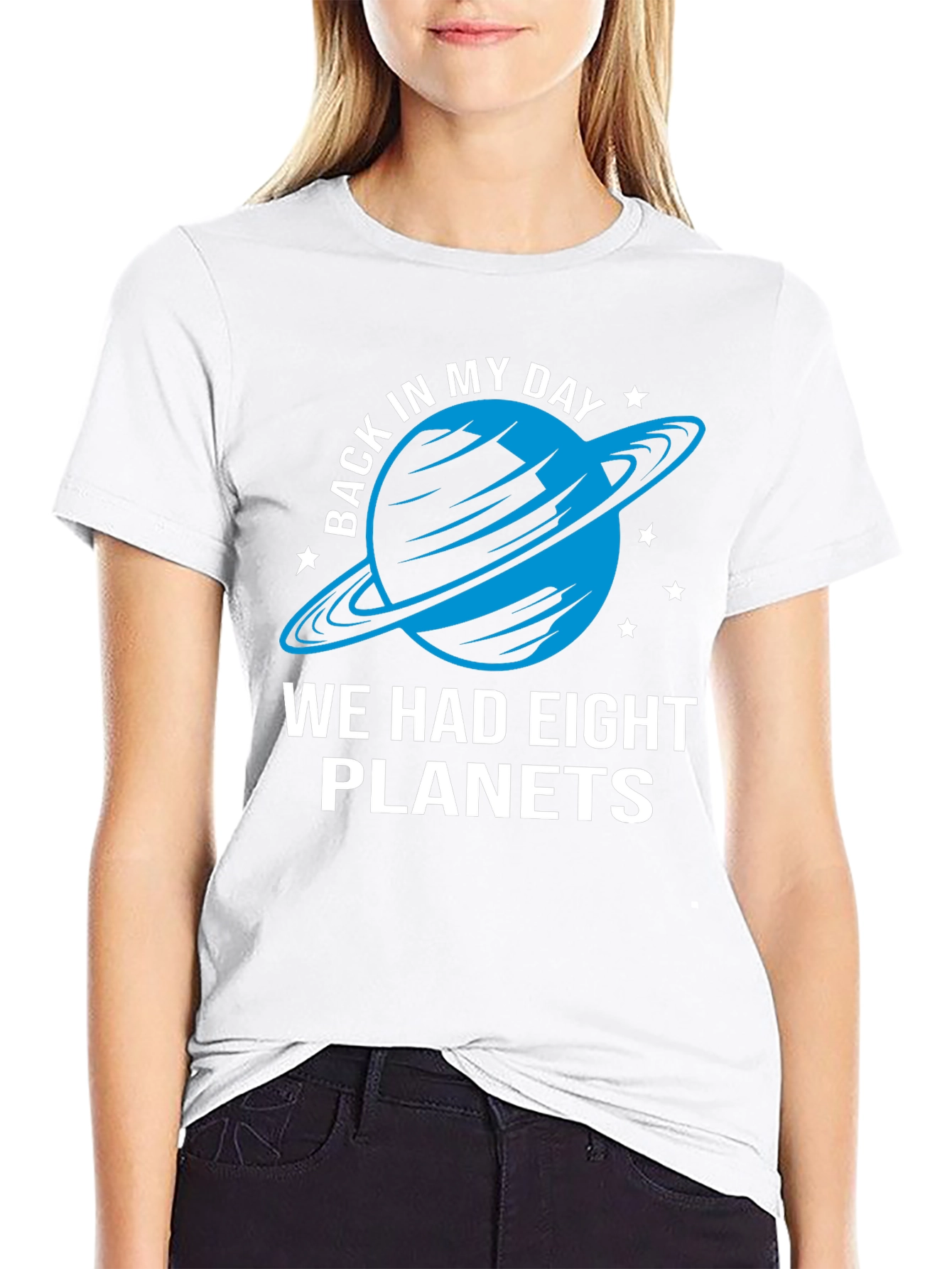 Eight Planets Graphic Tee - Retro Astronomy Shirt