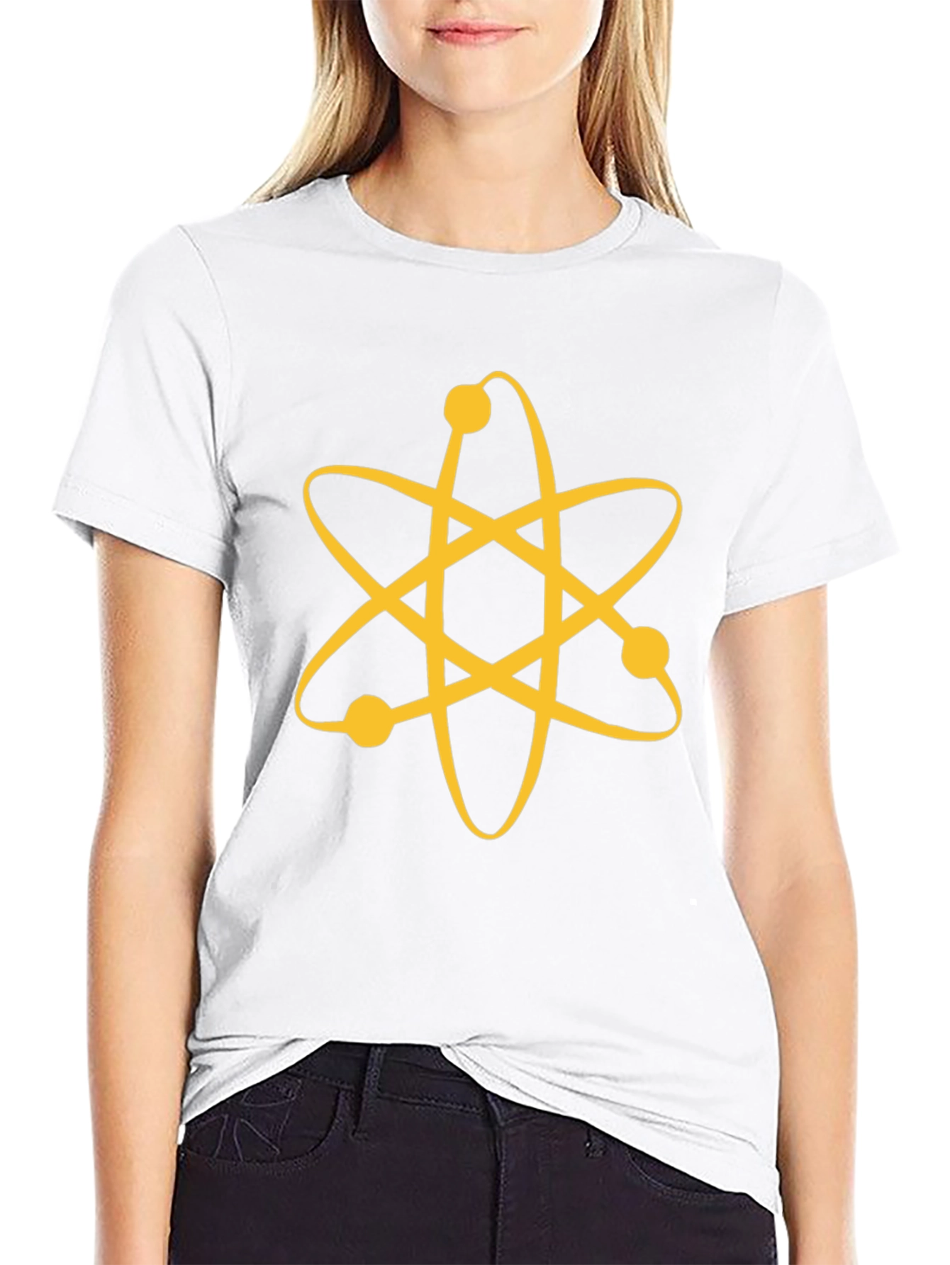 Atomic Symbol Graphic Black T-Shirt