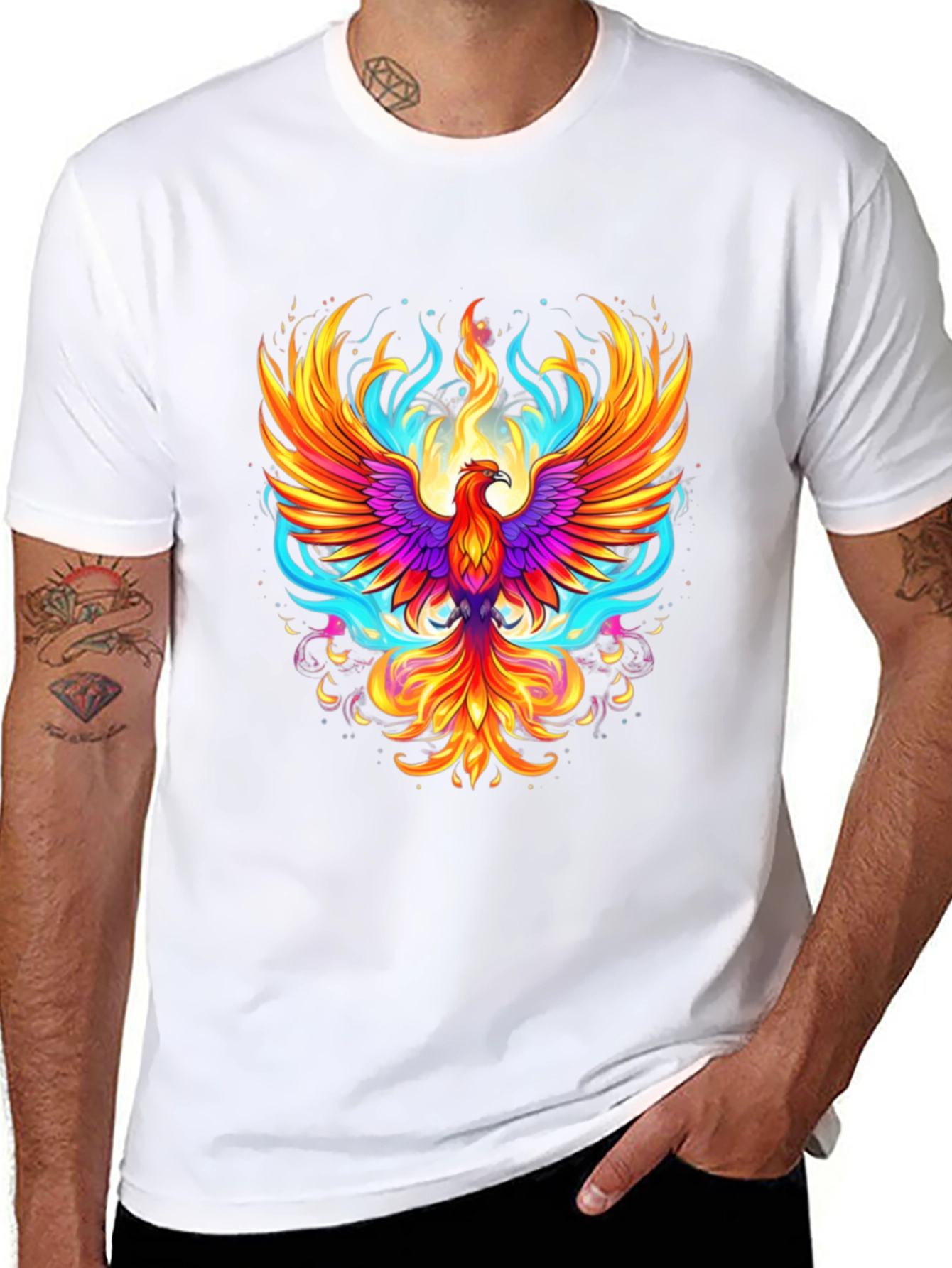 Phoenix Graphic Tee - Mens Black T-Shirt