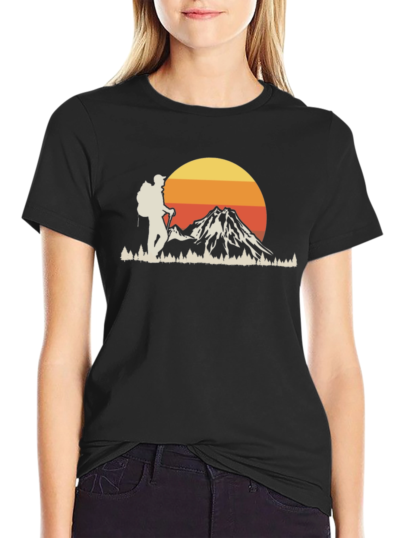 Hiker & Mountain Graphic Tee