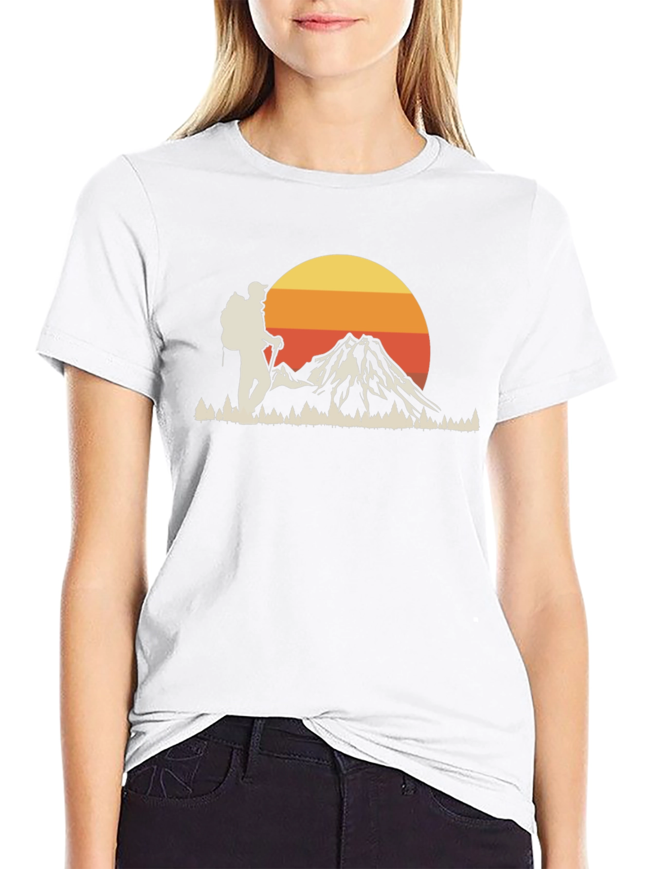 Hiker & Mountain Graphic Tee