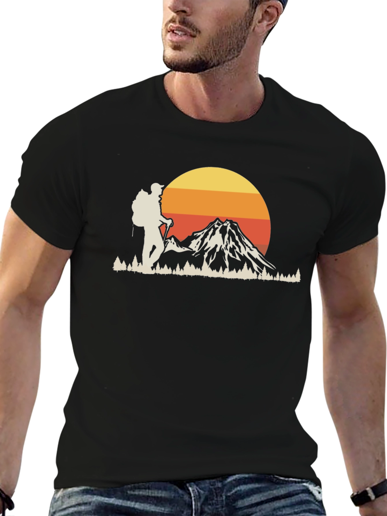 Hiker & Mountain Graphic Tee