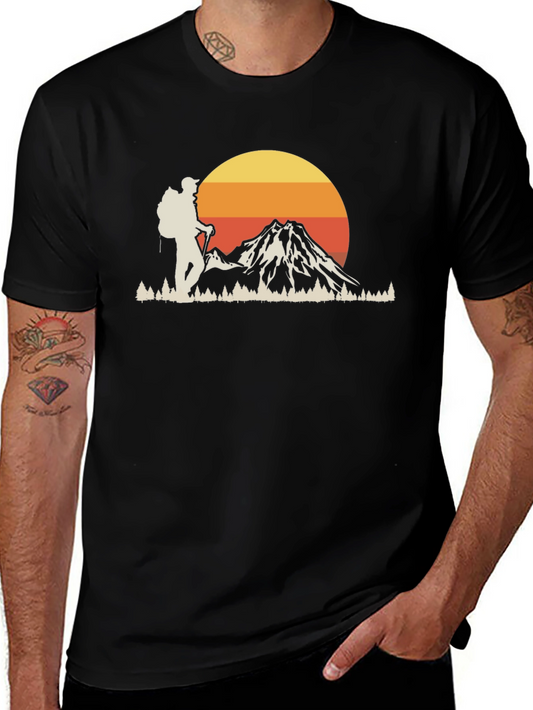 Hiker & Mountain Graphic Tee