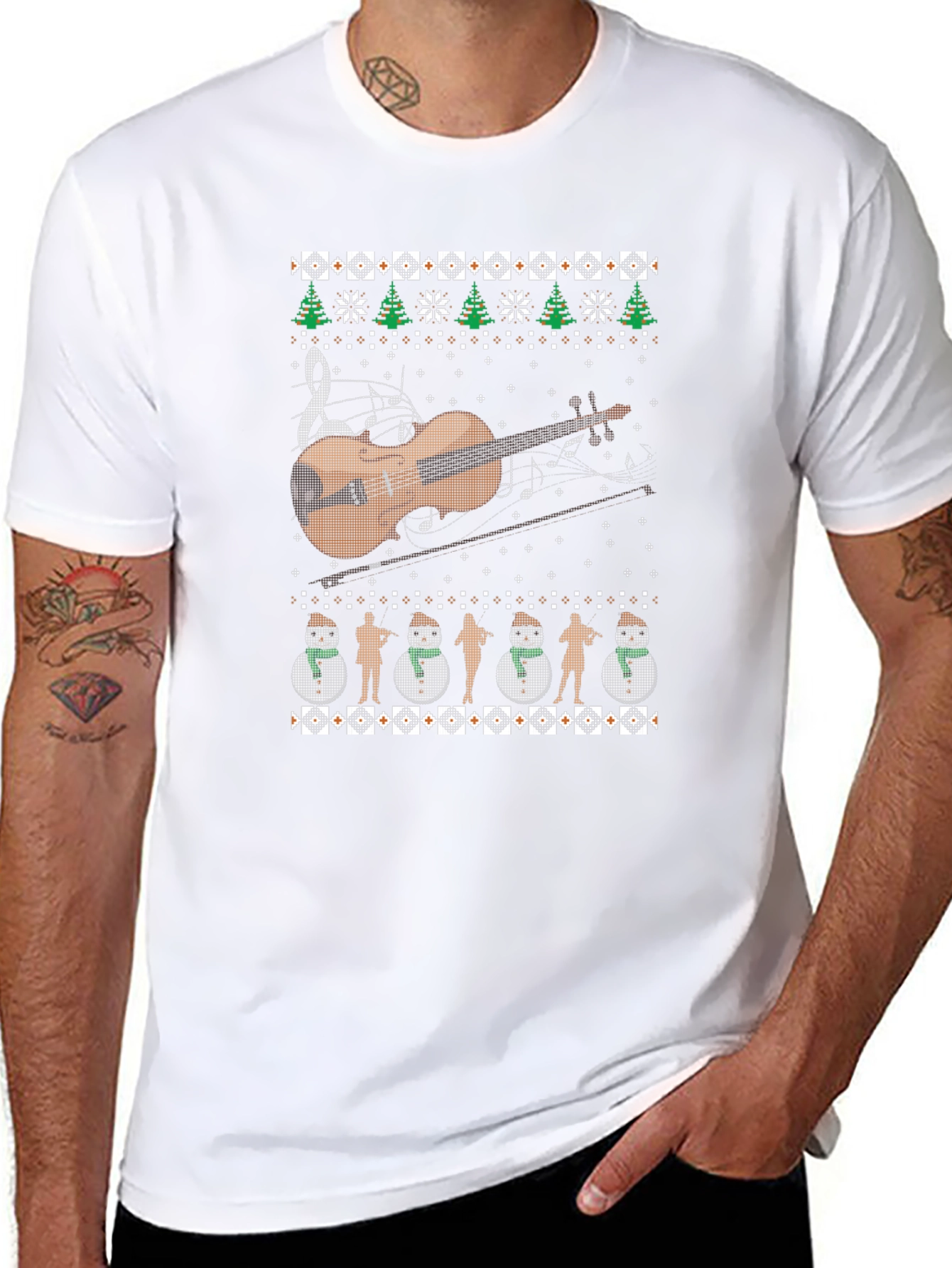 Musical Ugly Christmas Sweater T-Shirt