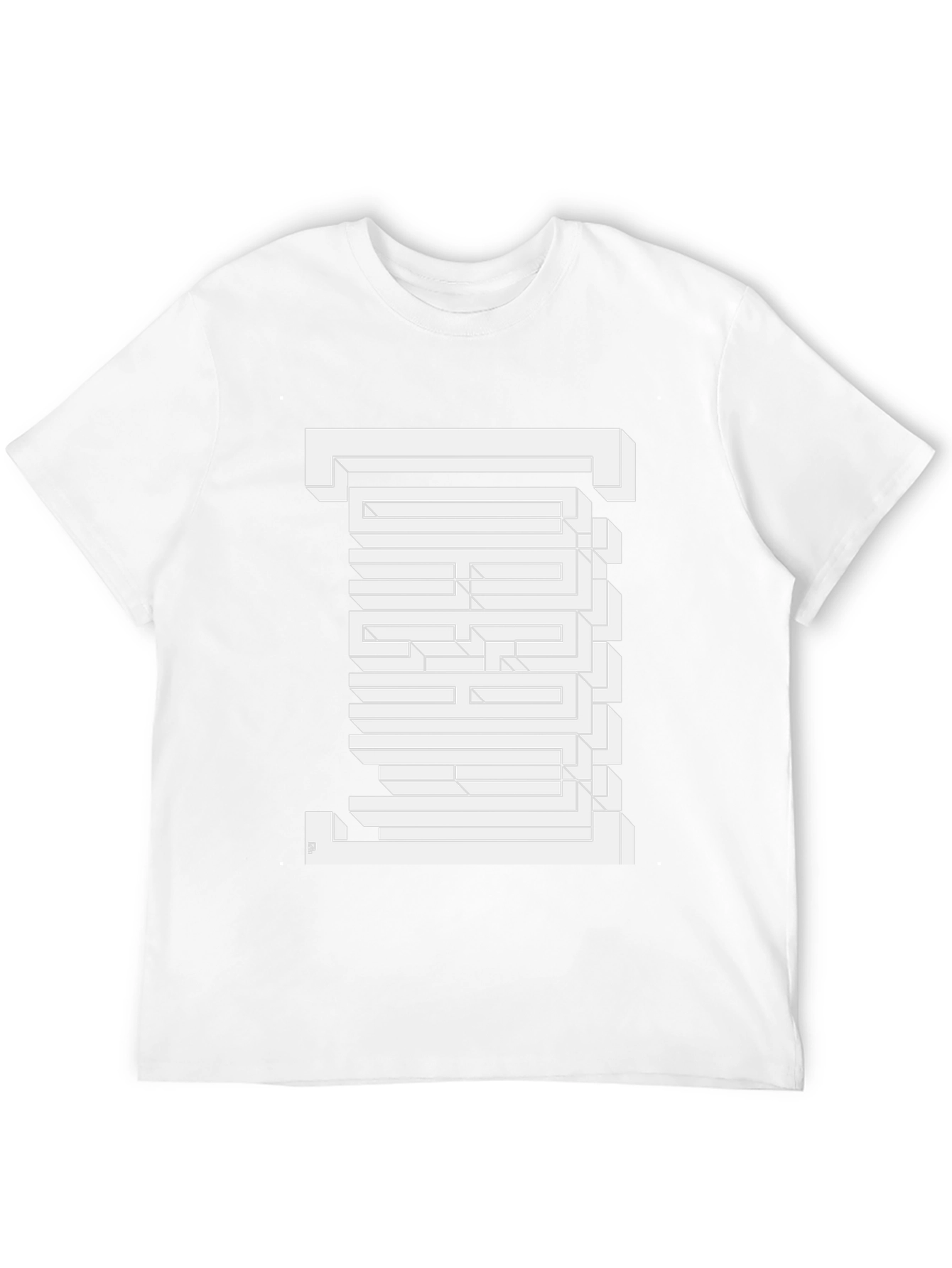 Optical Illusion Maze Graphic Tee - Modern Menswear