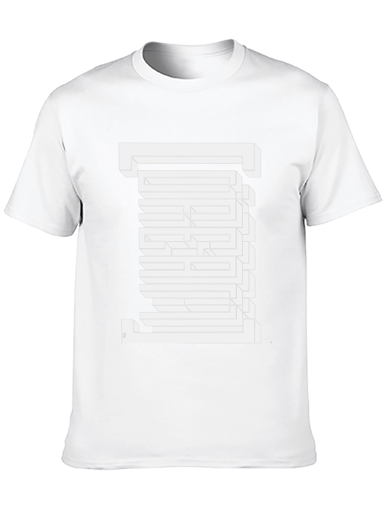 Optical Illusion Maze Graphic Tee - Modern Menswear