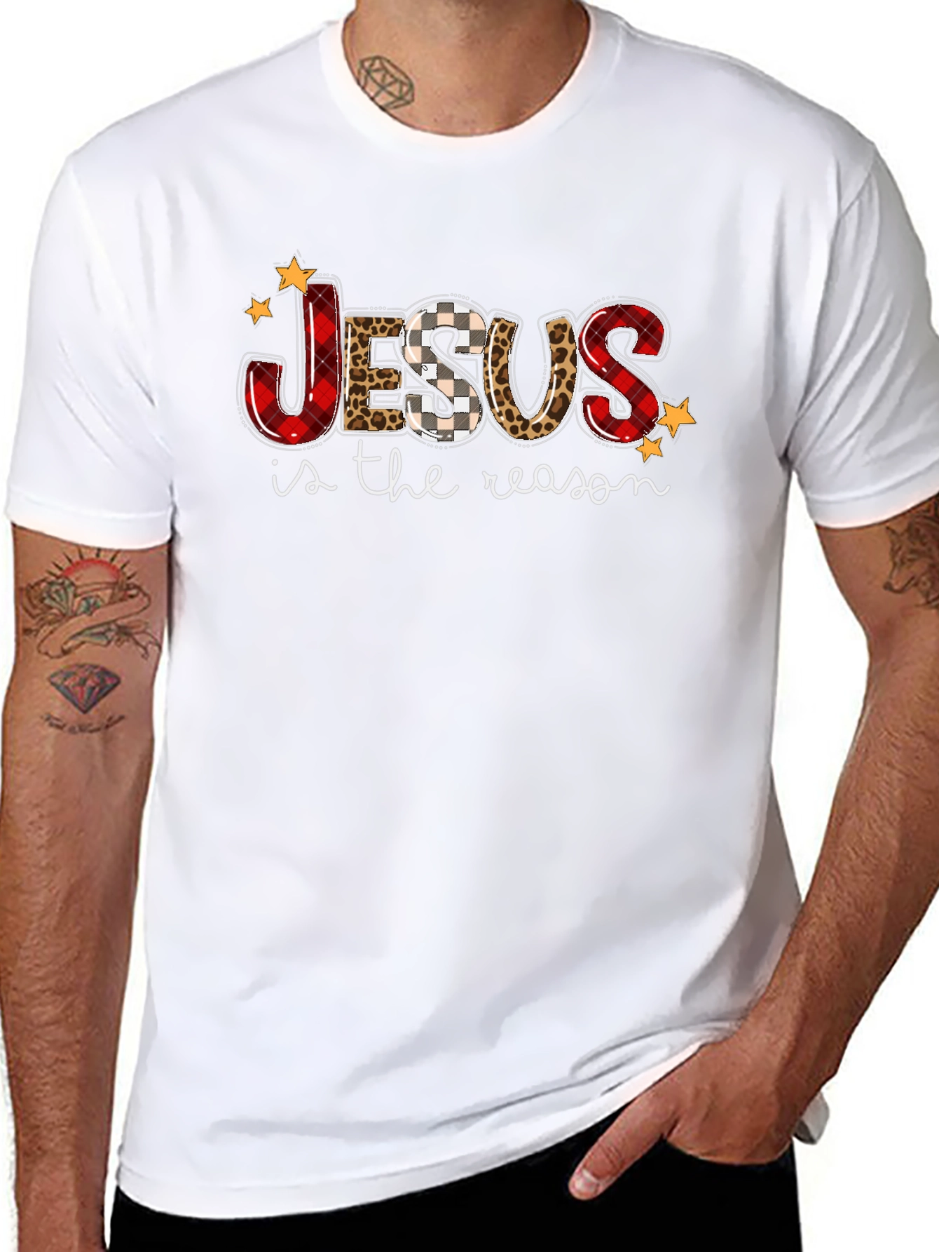 Jesus is the Reason Tee - Holiday Graphic T-Shirt