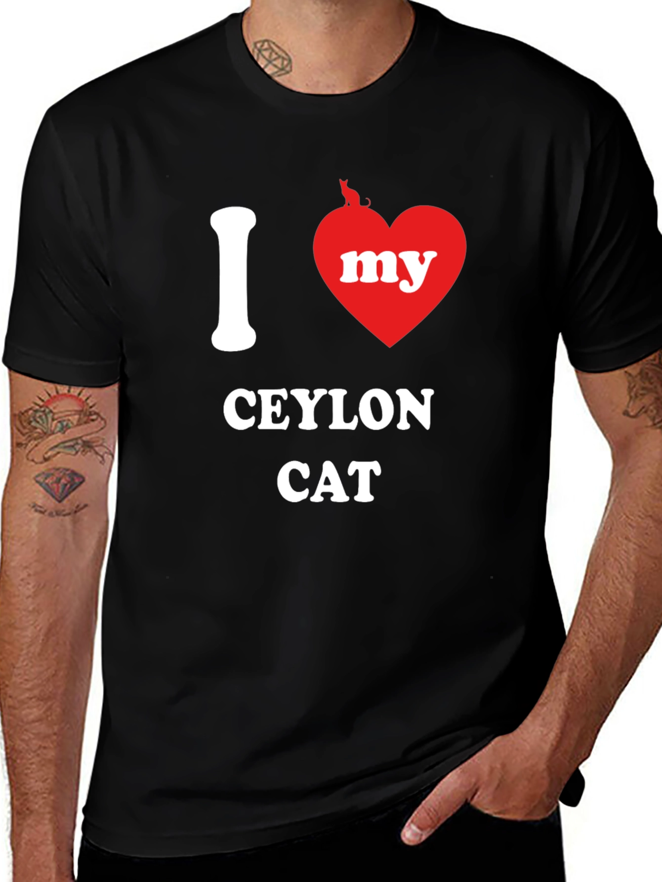 I Heart My Ceylon Cat T-Shirt