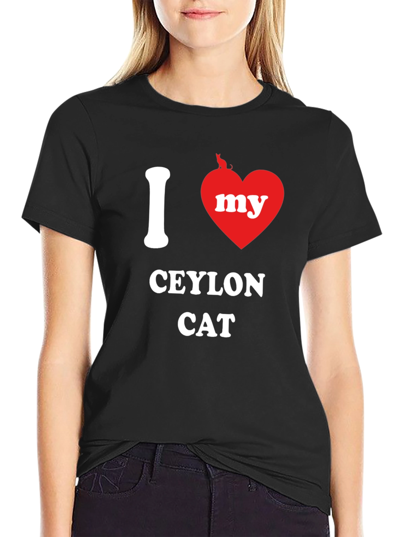 I Heart My Ceylon Cat T-Shirt
